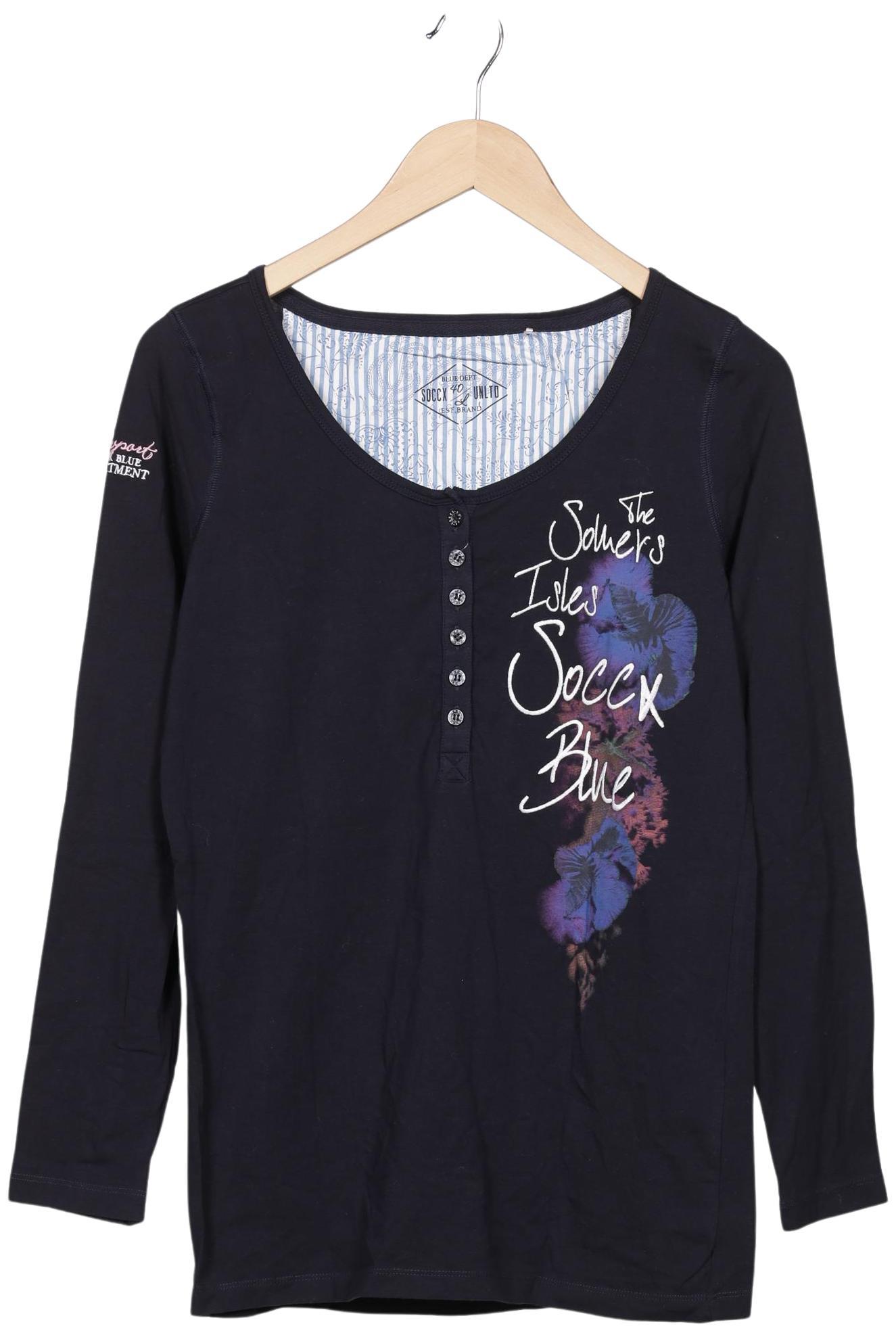 

Soccx Damen Langarmshirt, marineblau, Gr. 40