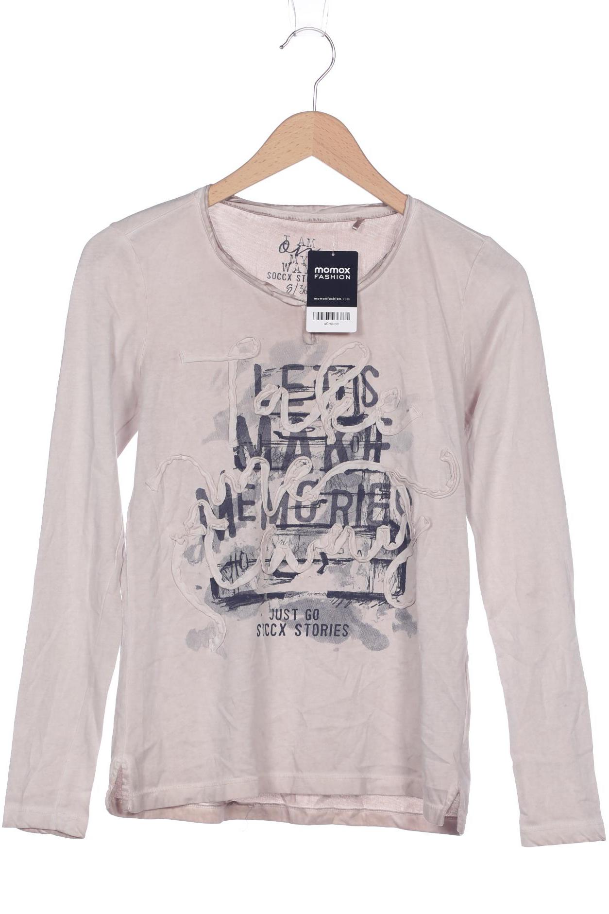

SOCCX Damen Langarmshirt, beige
