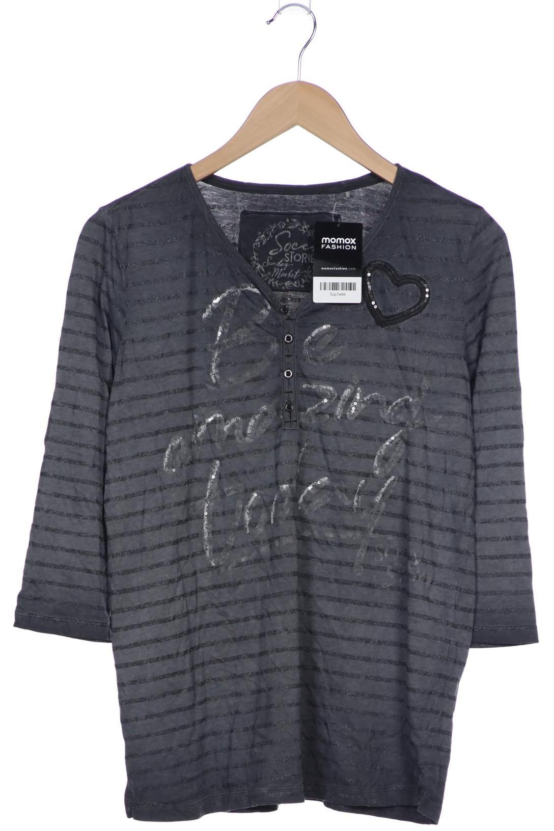 

Soccx Damen Langarmshirt, grau, Gr. 40
