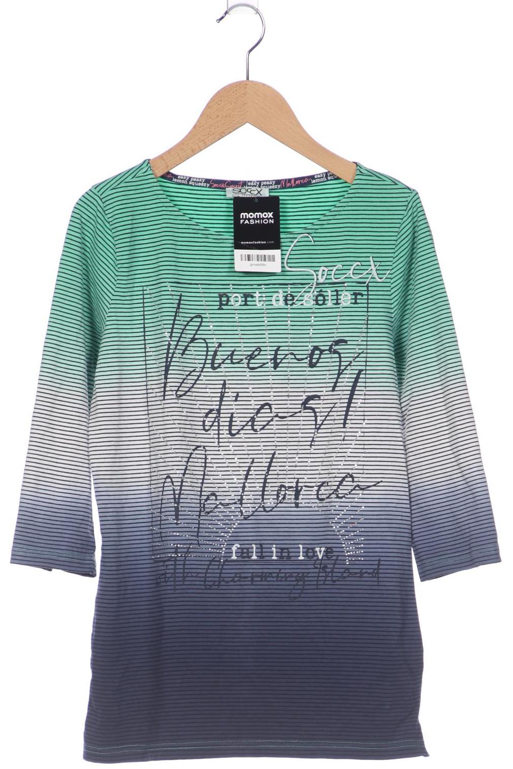 

Soccx Damen Langarmshirt, grün, Gr. 36