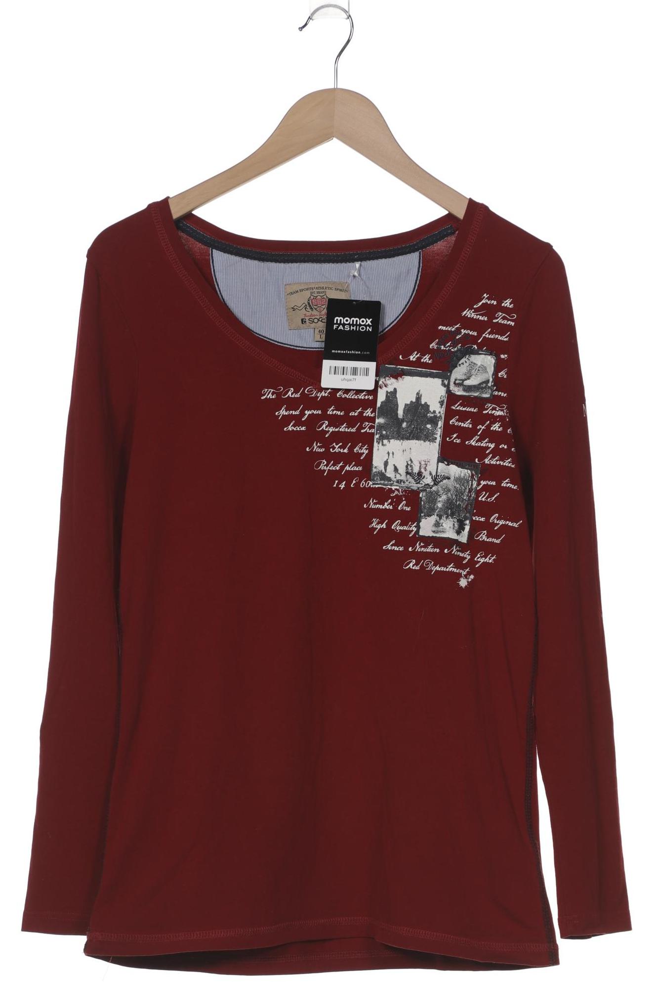 

Soccx Damen Langarmshirt, bordeaux, Gr. 42