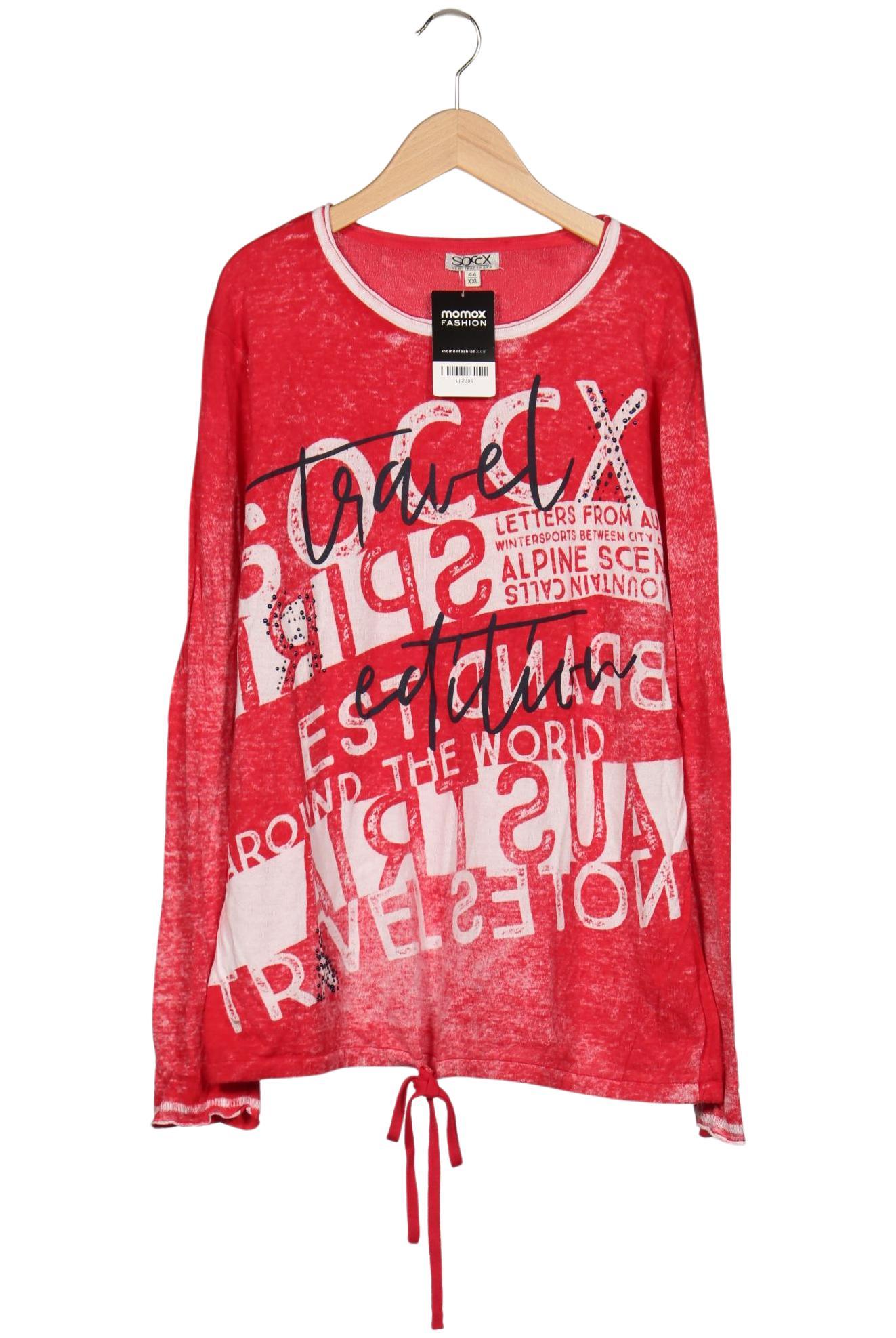 

Soccx Damen Langarmshirt, rot, Gr. 44