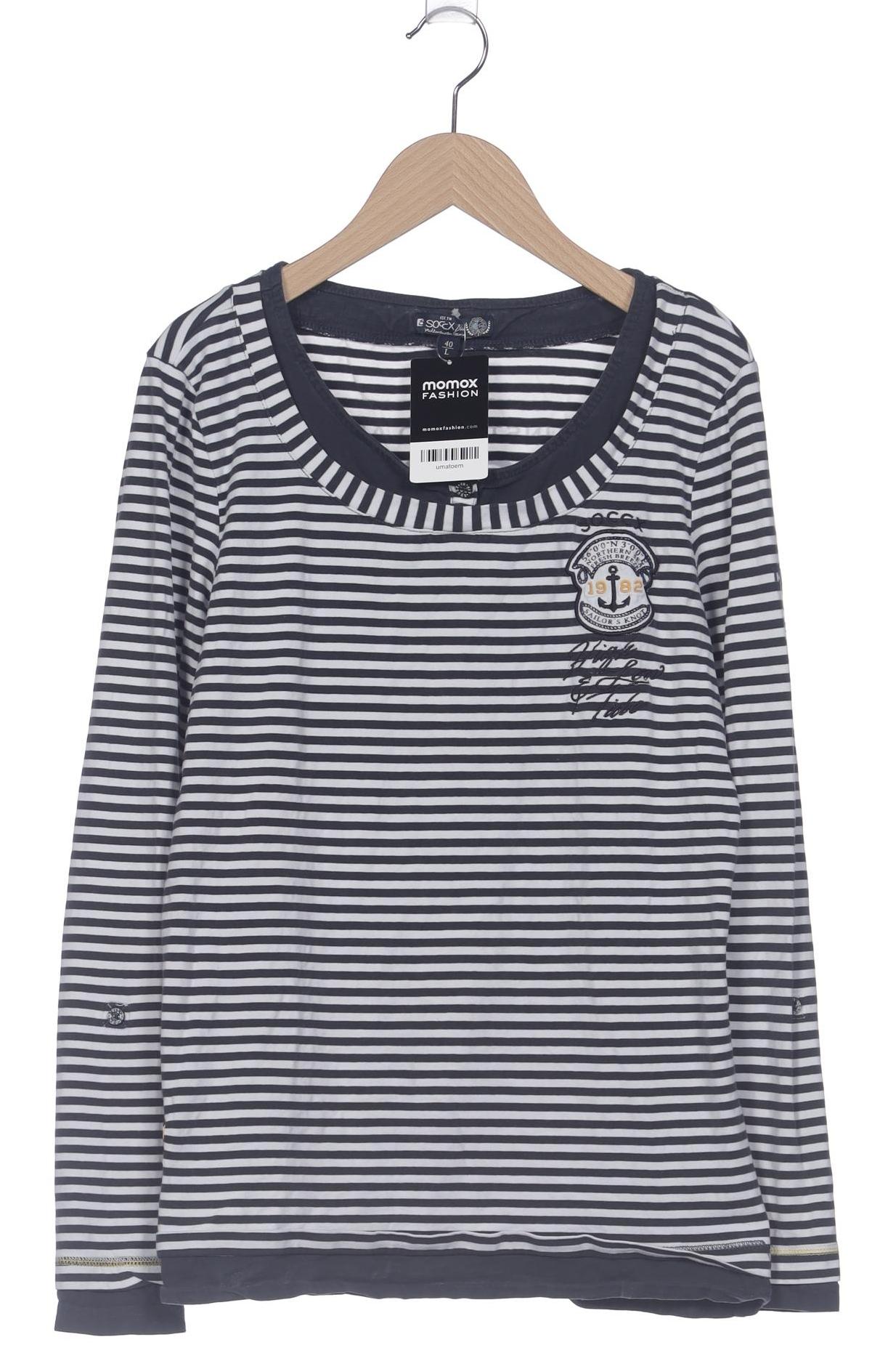 

Soccx Damen Langarmshirt, marineblau, Gr. 40