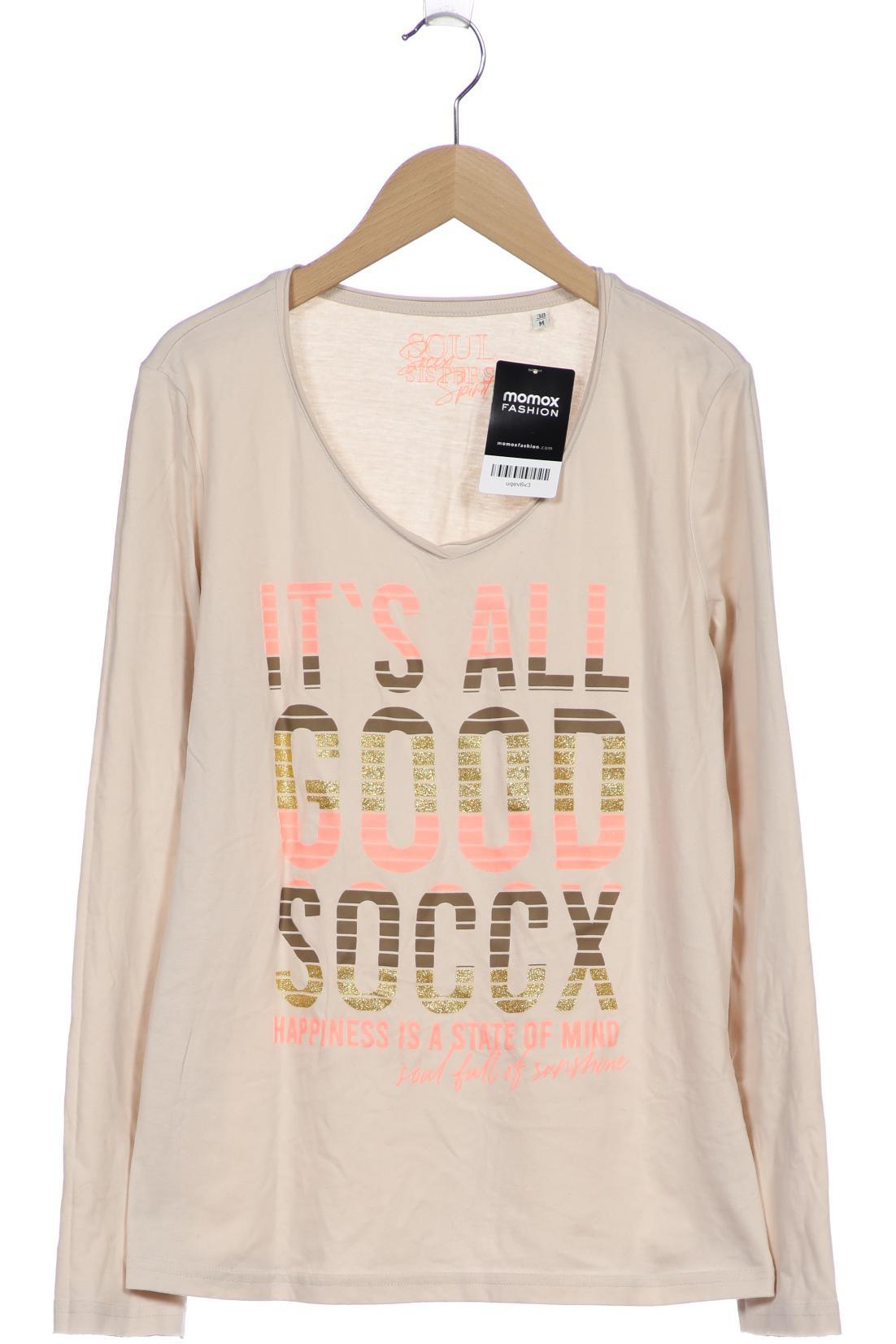 

SOCCX Damen Langarmshirt, beige