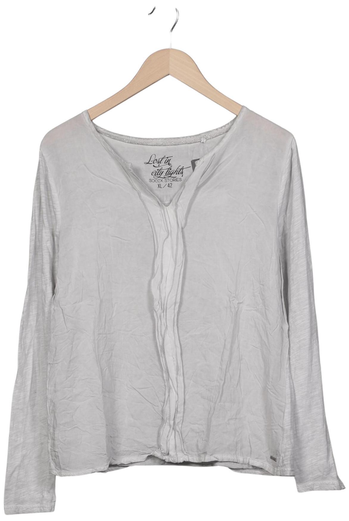 

Soccx Damen Langarmshirt, grau, Gr. 42