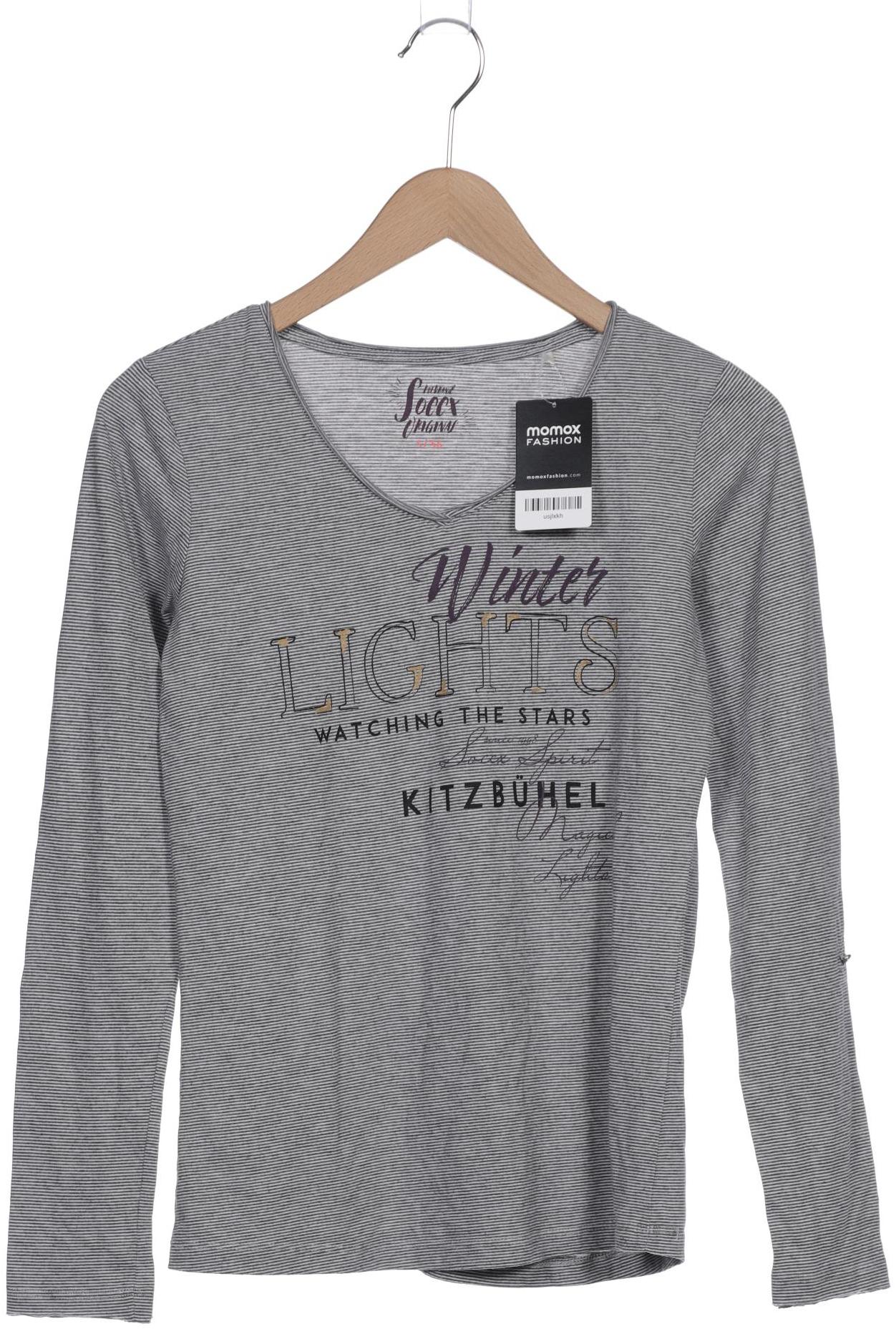

Soccx Damen Langarmshirt, grau, Gr. 36
