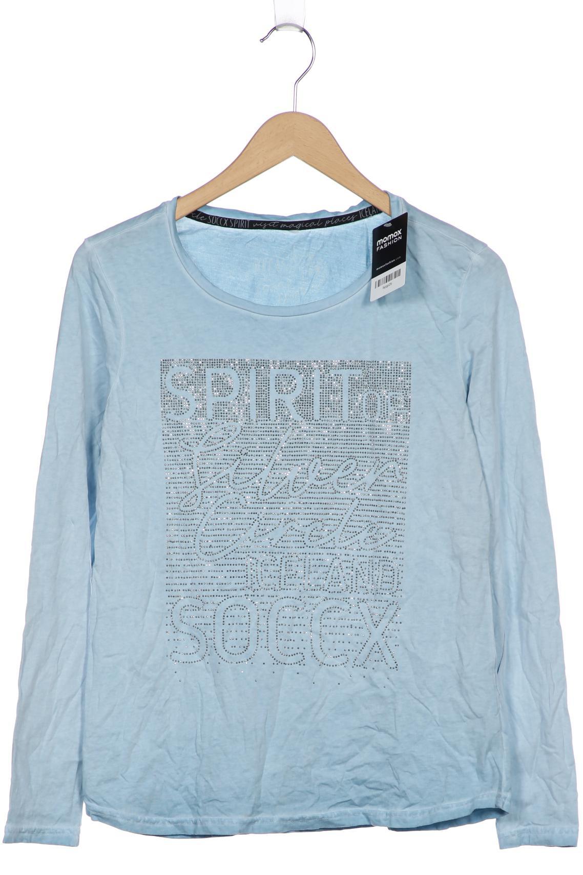 

Soccx Damen Langarmshirt, hellblau, Gr. 42
