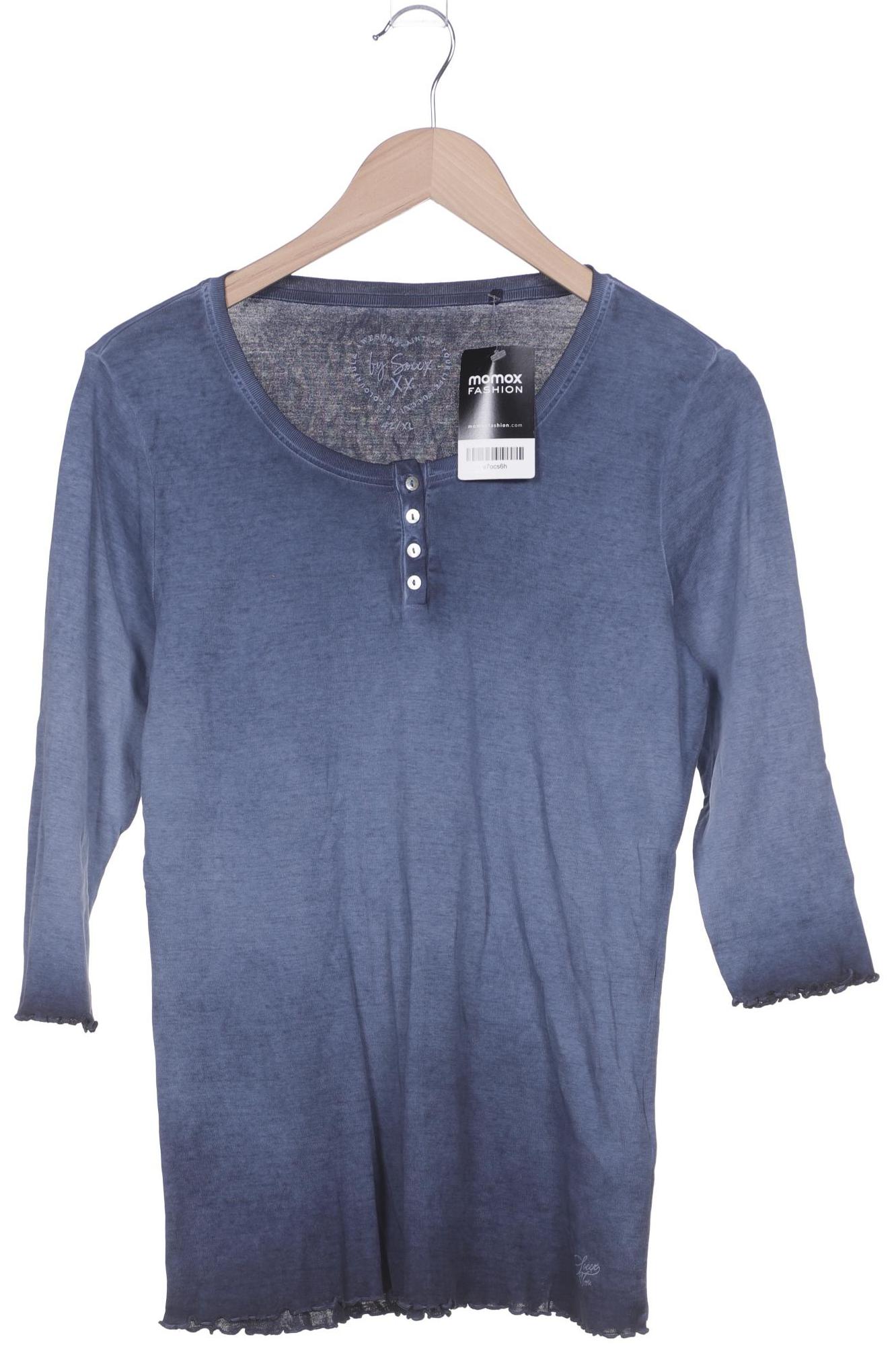 

Soccx Damen Langarmshirt, blau, Gr. 42