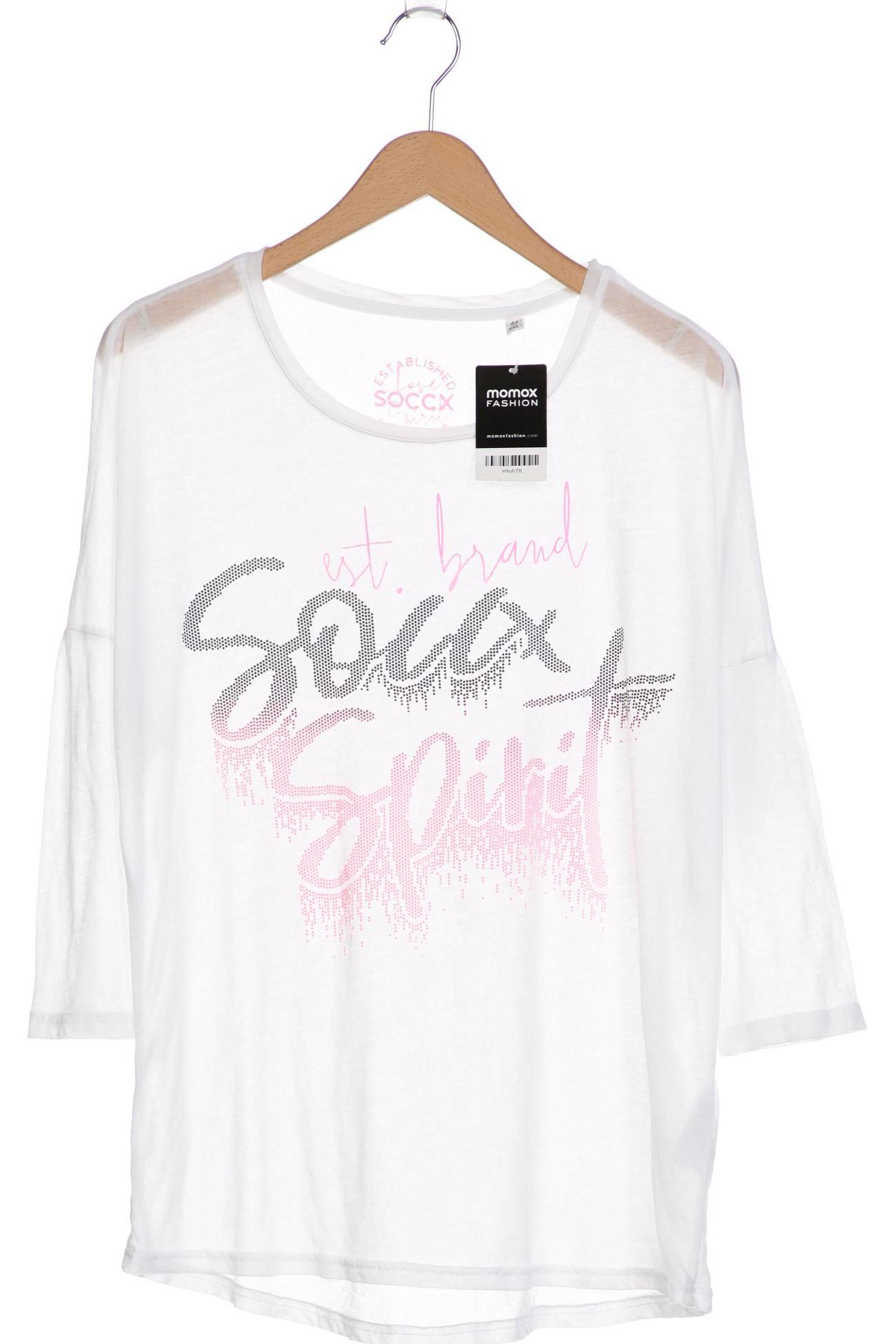 

Soccx Damen Langarmshirt, weiß, Gr. 44