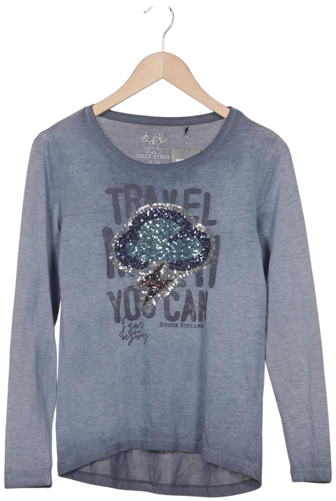 

Soccx Damen Langarmshirt, hellblau, Gr. 36