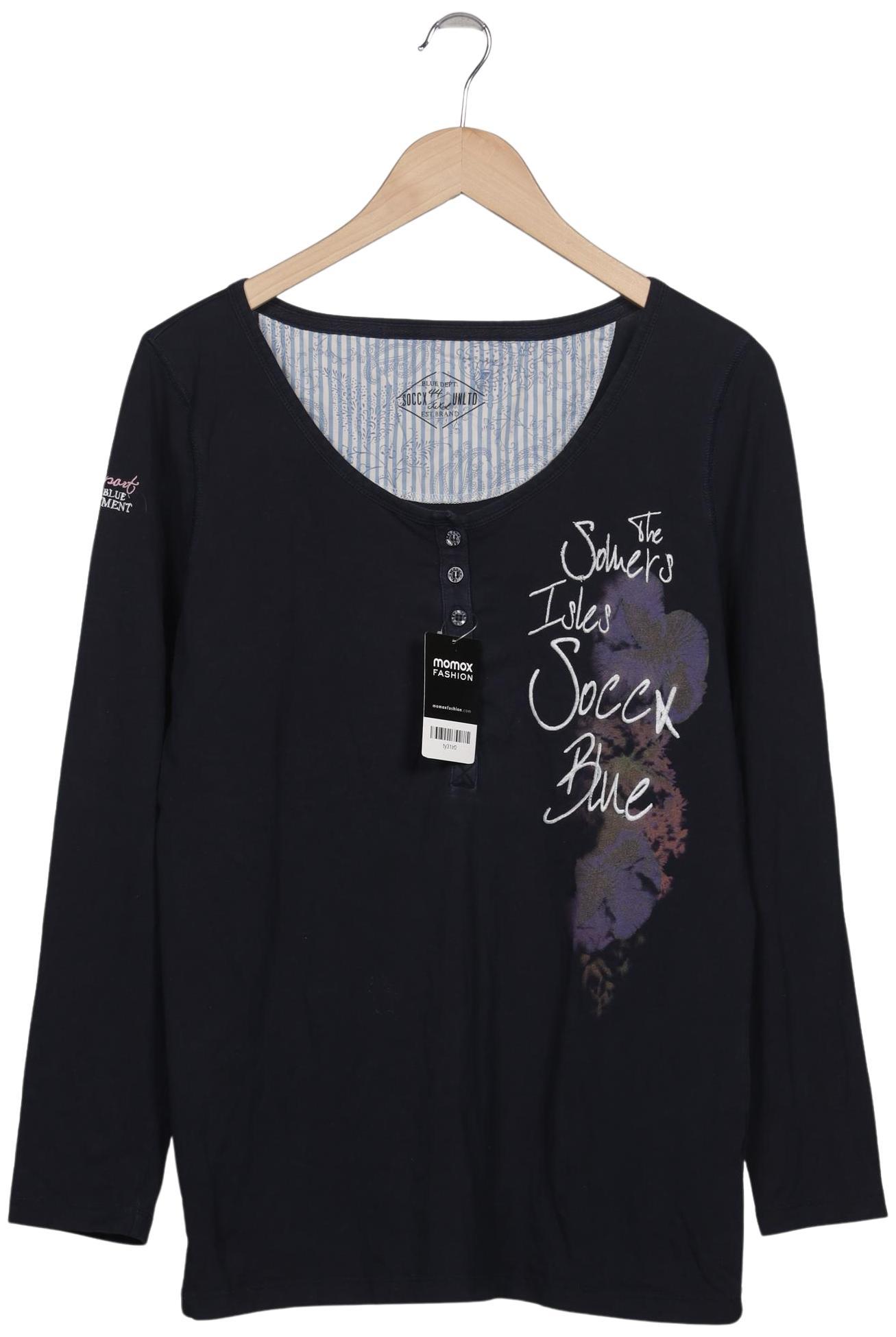 

Soccx Damen Langarmshirt, marineblau, Gr. 44