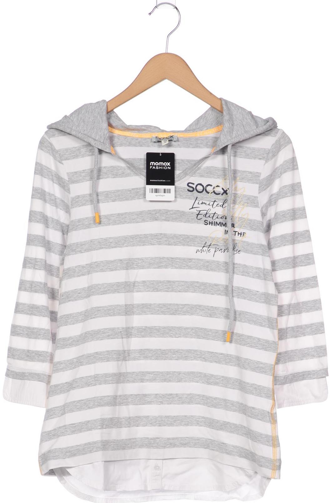 

Soccx Damen Langarmshirt, grau, Gr. 38