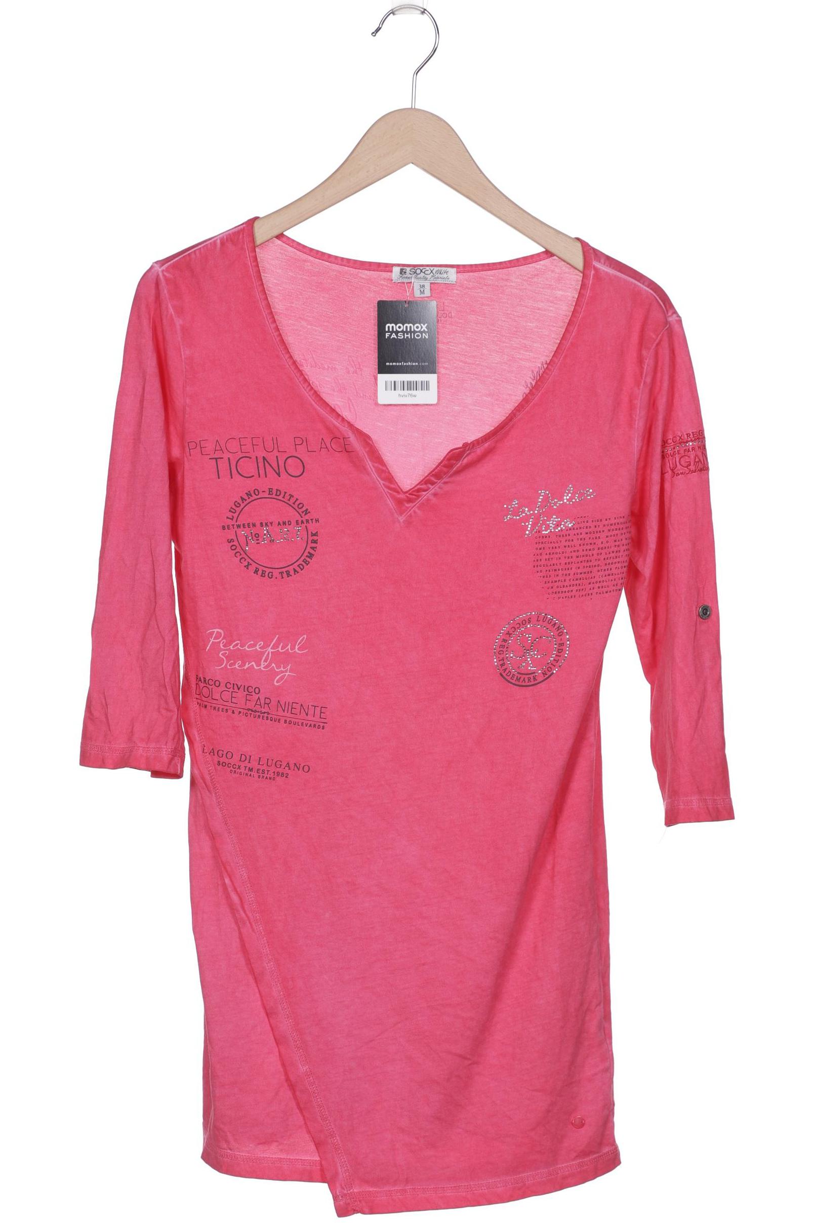

Soccx Damen Langarmshirt, pink, Gr. 38