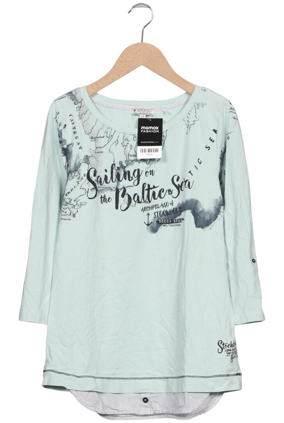

Soccx Damen Langarmshirt, türkis, Gr. 38