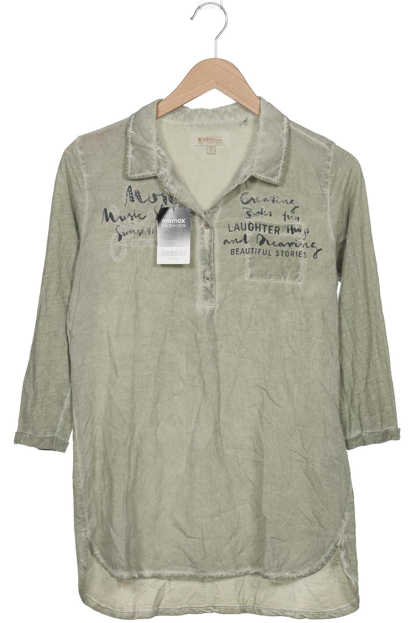 

Soccx Damen Langarmshirt, hellgrün, Gr. 36