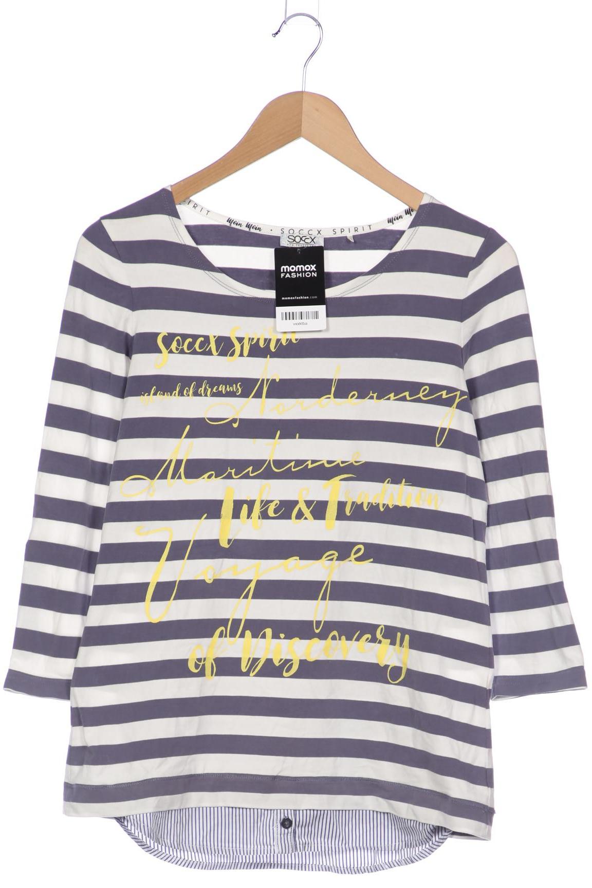 

Soccx Damen Langarmshirt, blau, Gr. 38