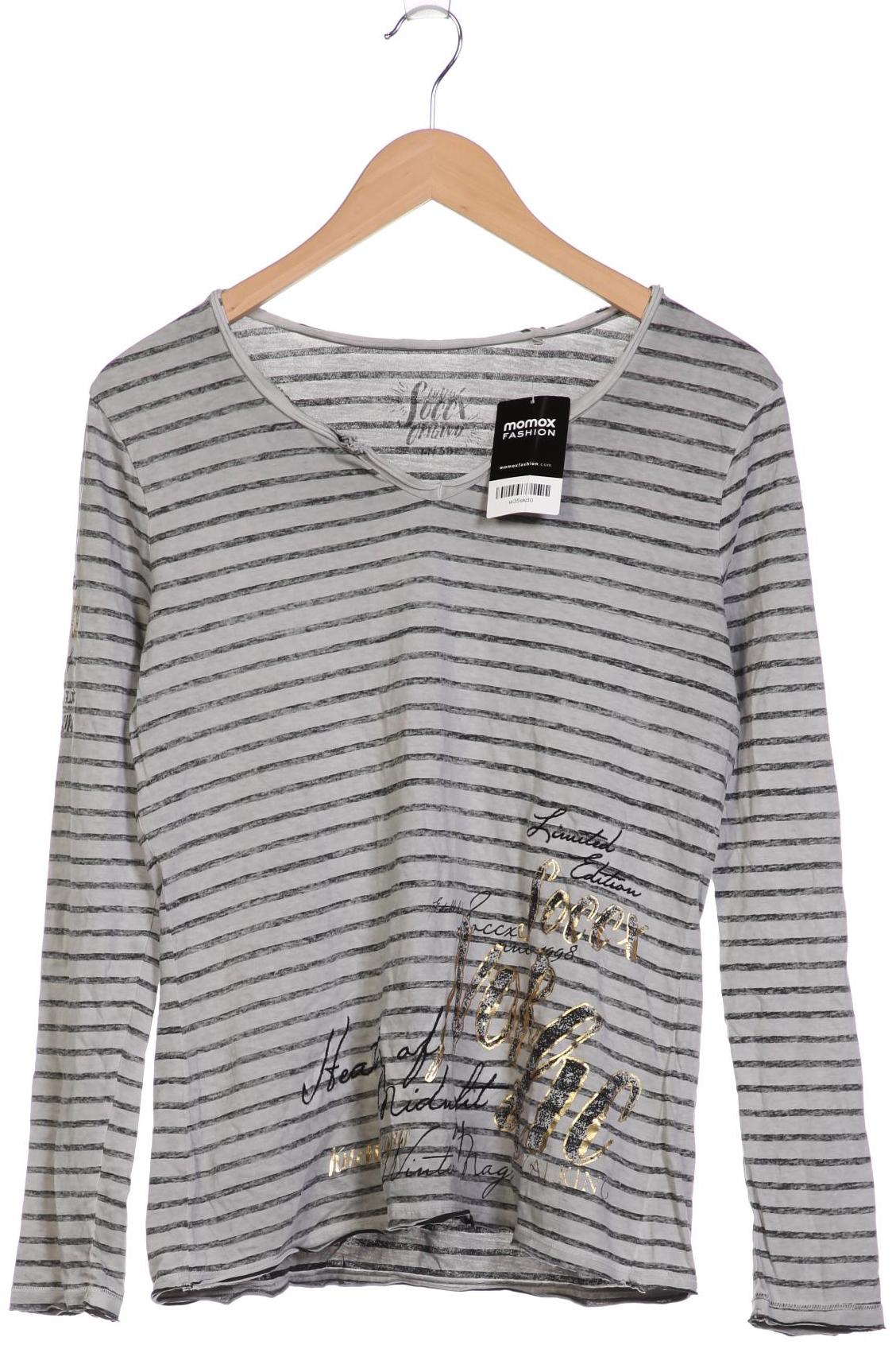 

Soccx Damen Langarmshirt, grau, Gr. 38