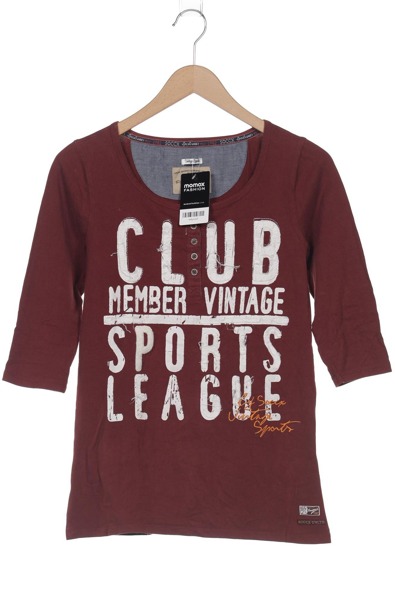 

Soccx Damen Langarmshirt, bordeaux, Gr. 38