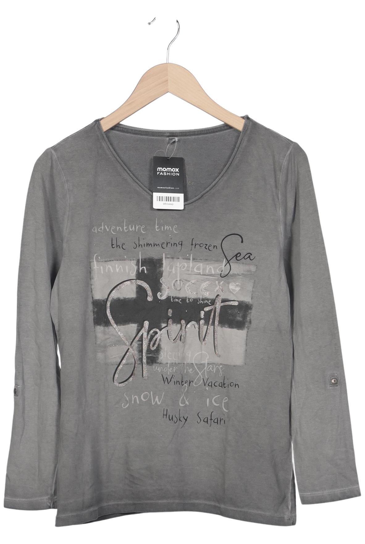 

Soccx Damen Langarmshirt, grau, Gr. 38