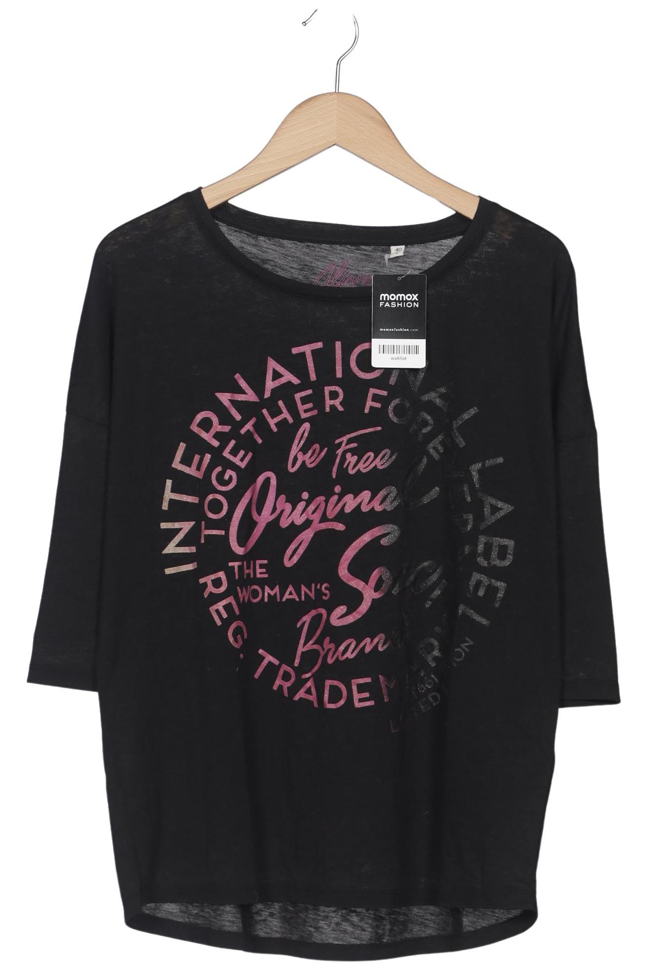 

Soccx Damen Langarmshirt, schwarz, Gr. 40