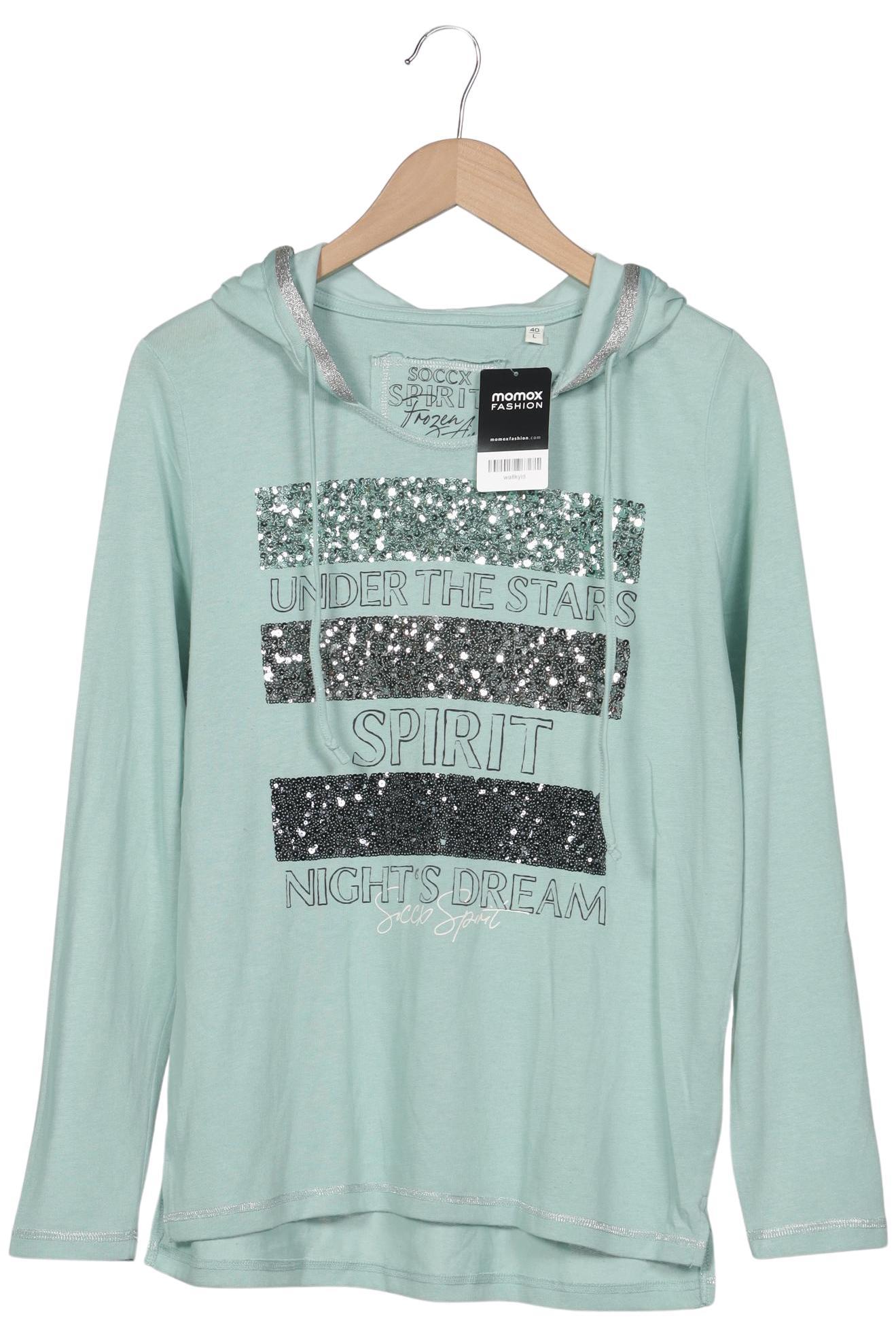 

Soccx Damen Langarmshirt, hellgrün, Gr. 40