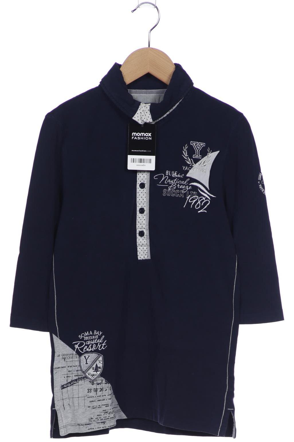 

Soccx Damen Langarmshirt, marineblau, Gr. 36