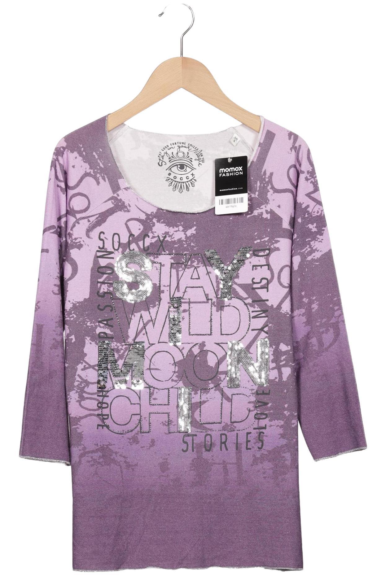 

Soccx Damen Langarmshirt, flieder, Gr. 36