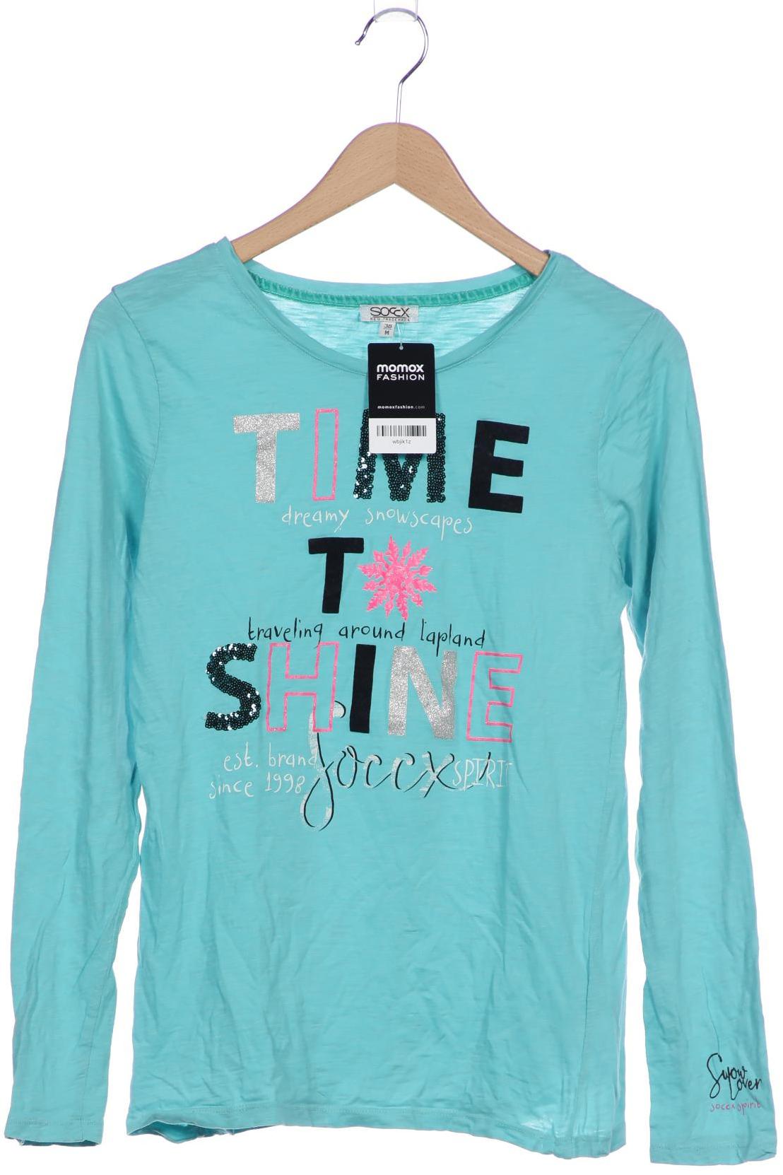 

Soccx Damen Langarmshirt, blau, Gr. 38