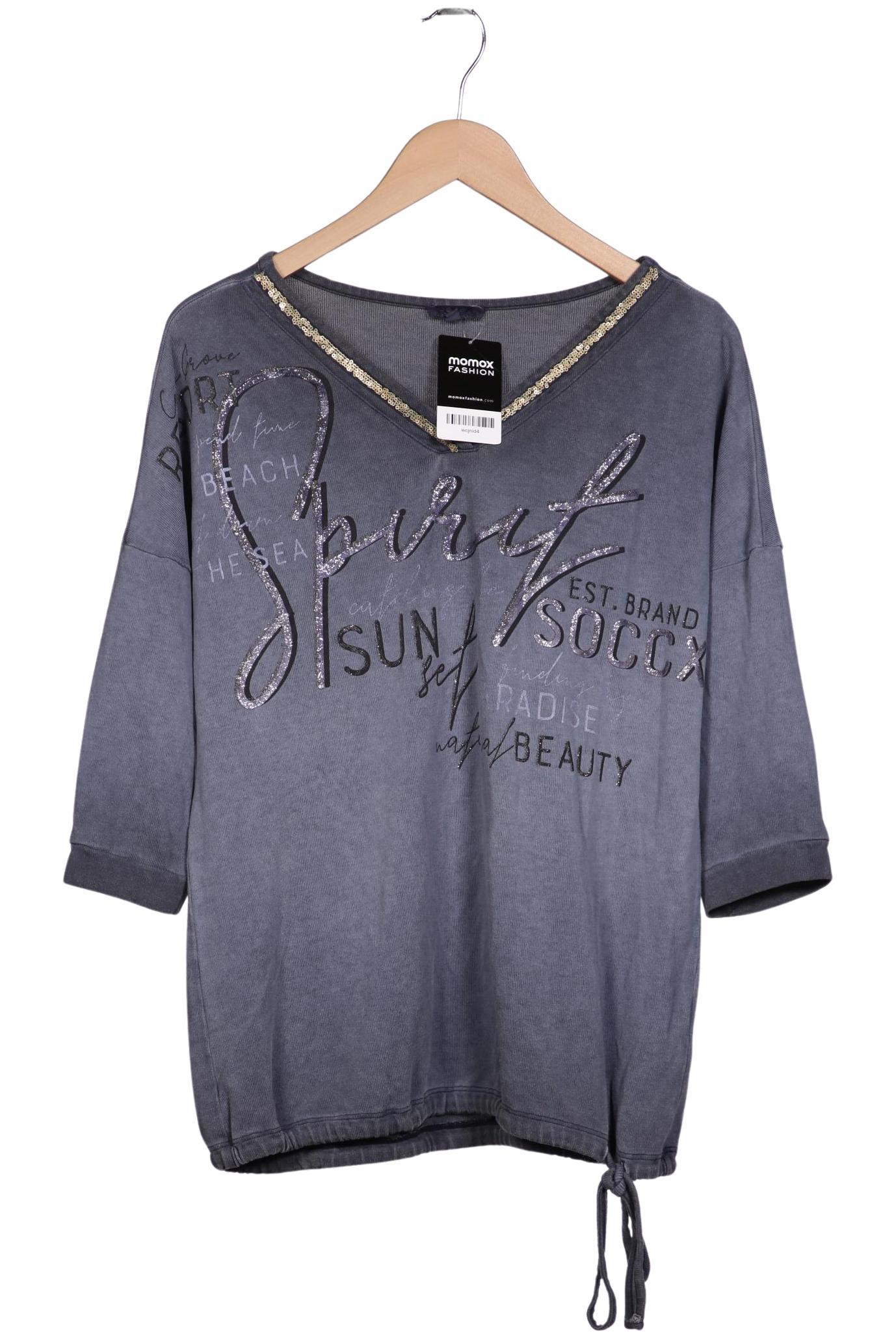 

Soccx Damen Langarmshirt, grau, Gr. 40