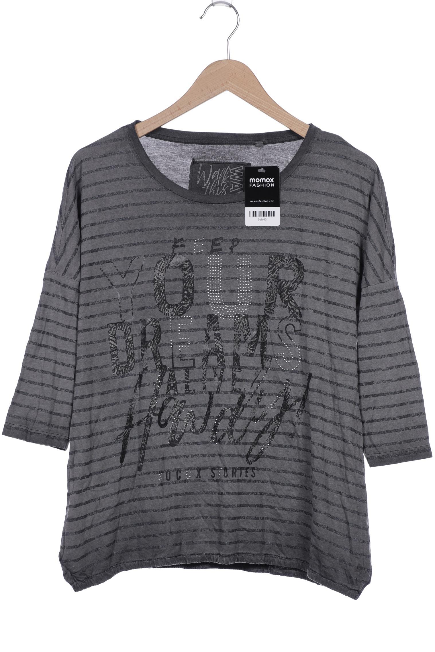 

Soccx Damen Langarmshirt, grau, Gr. 40