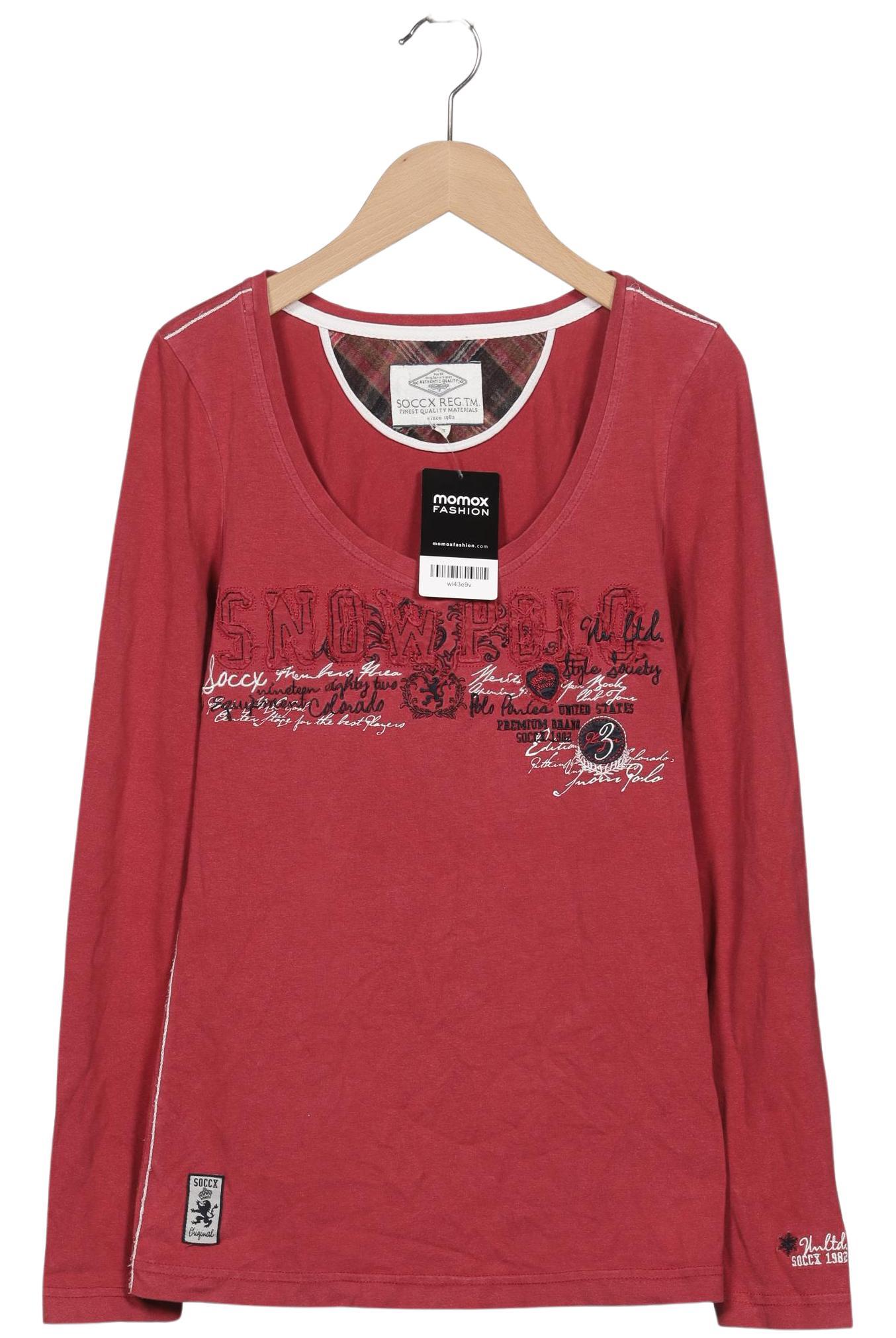 

Soccx Damen Langarmshirt, rot, Gr. 36