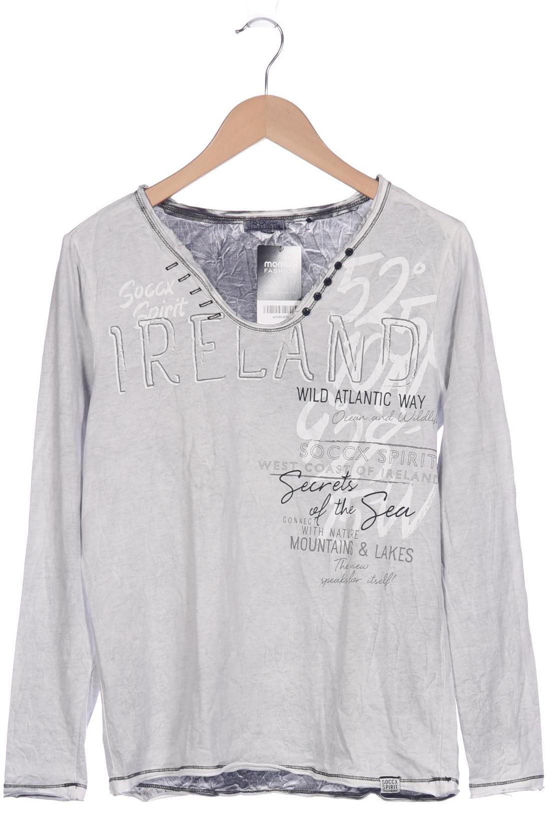 

Soccx Damen Langarmshirt, grau, Gr. 40