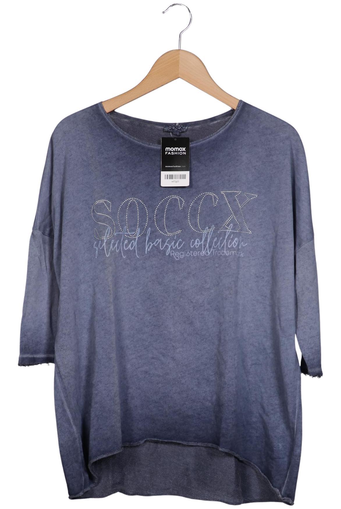 

Soccx Damen Langarmshirt, blau, Gr. 38