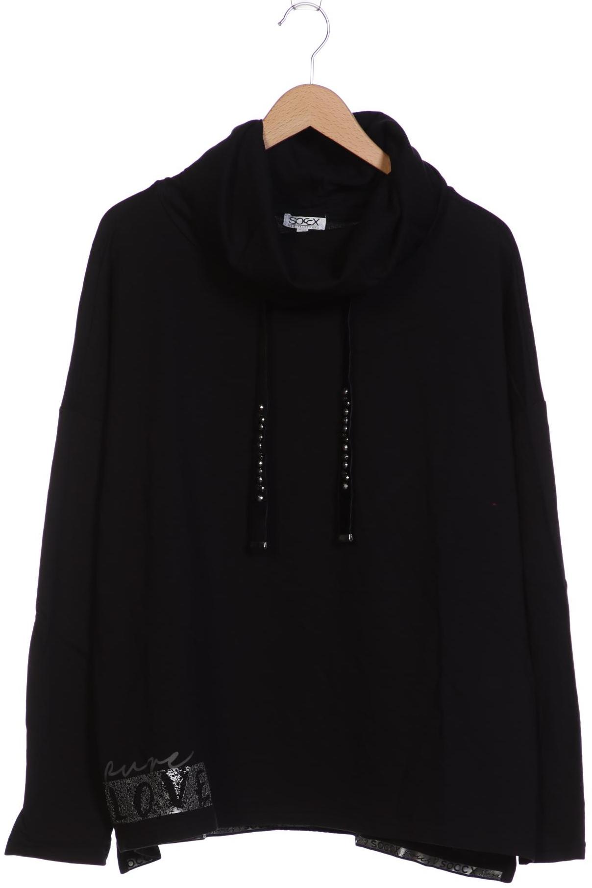 

SOCCX Damen Langarmshirt, schwarz