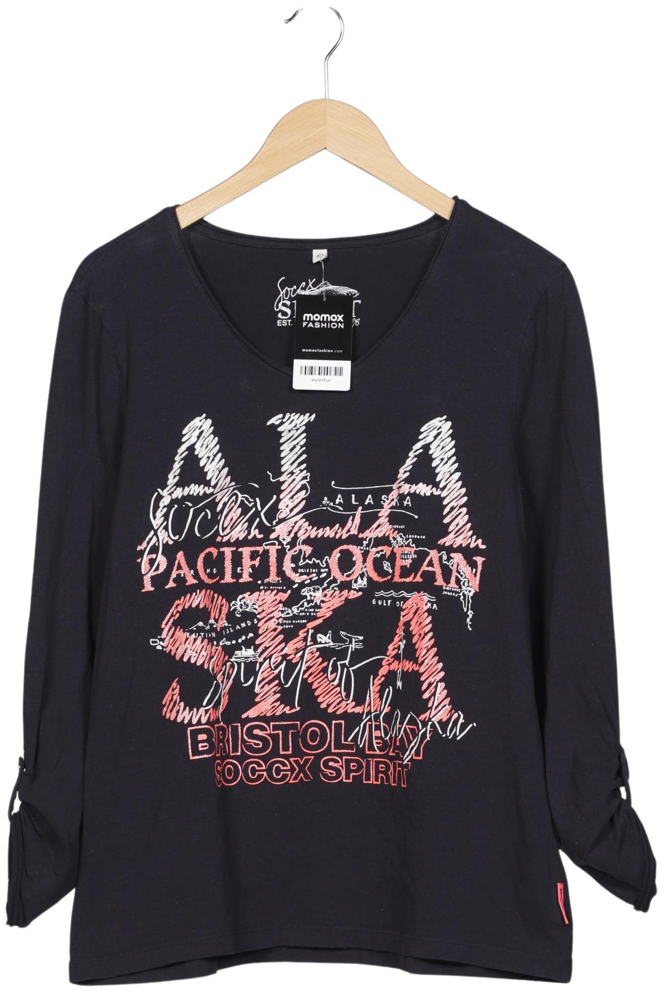 

Soccx Damen Langarmshirt, marineblau, Gr. 40