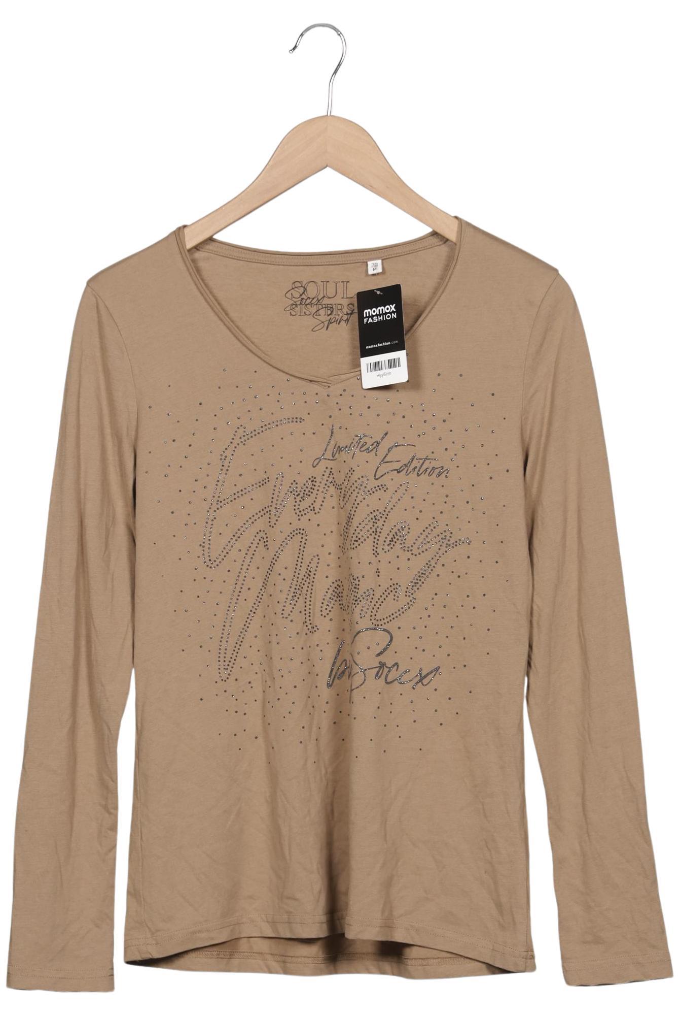 

Soccx Damen Langarmshirt, beige, Gr. 38