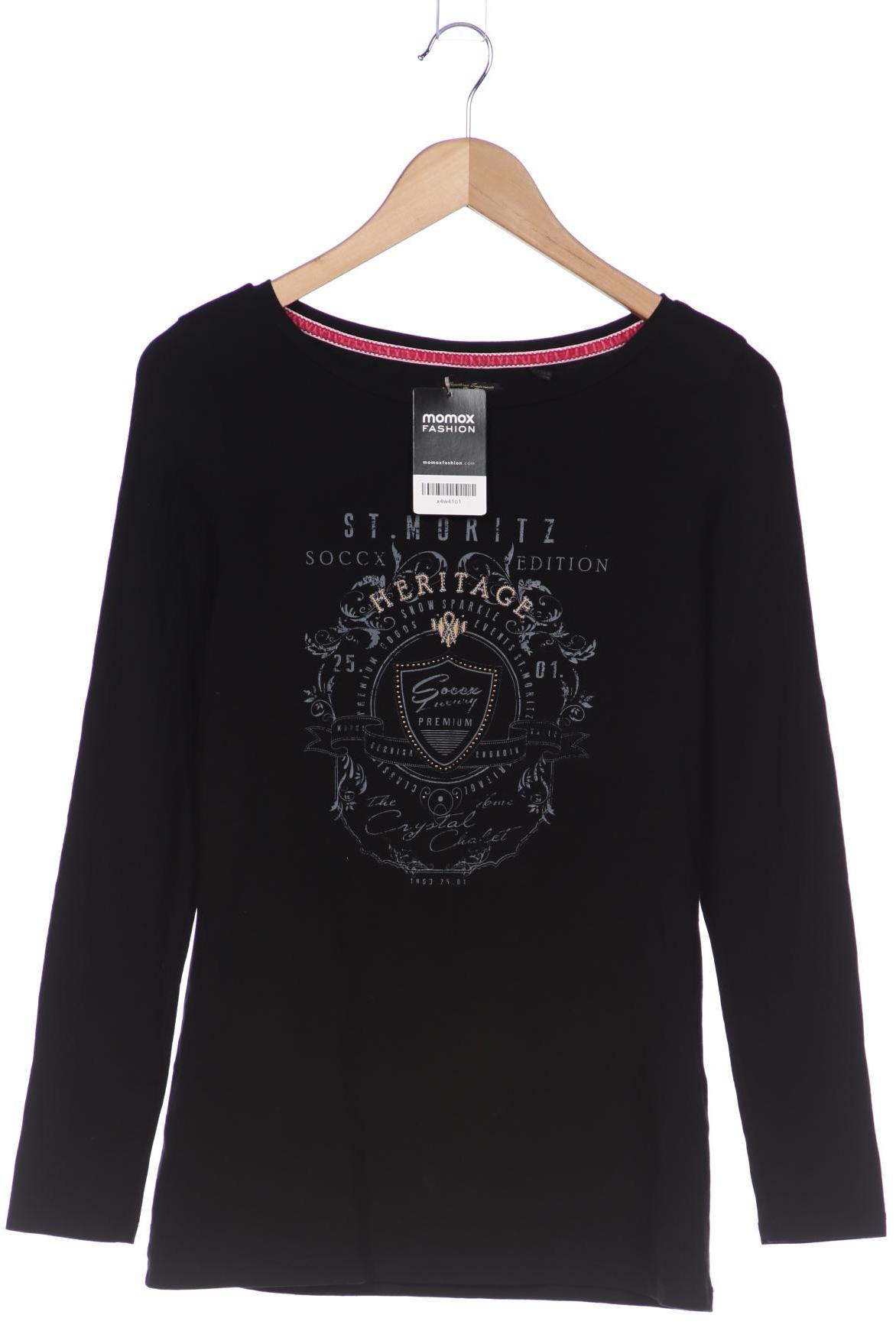 

Soccx Damen Langarmshirt, schwarz, Gr. 38