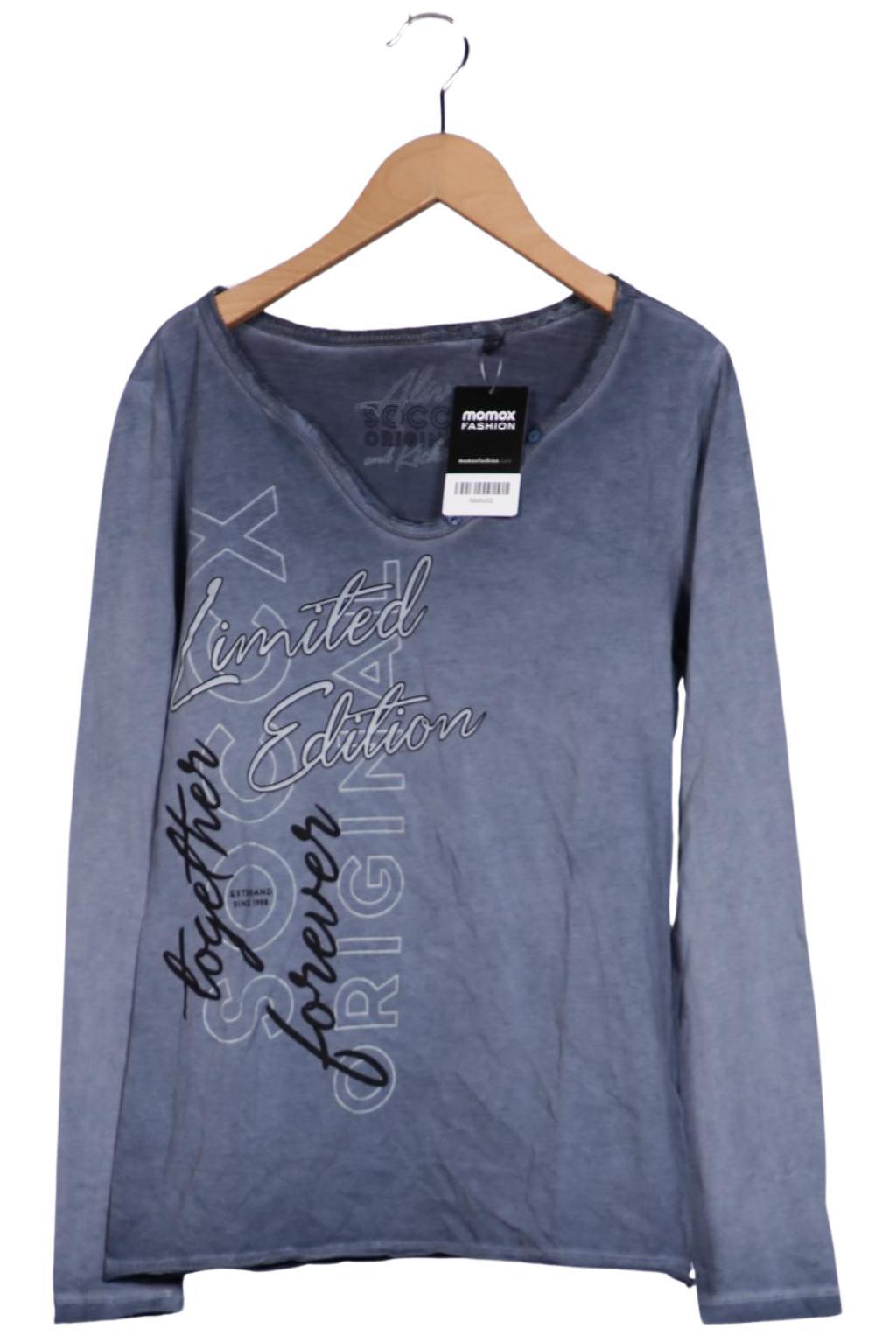 

Soccx Damen Langarmshirt, blau, Gr. 38