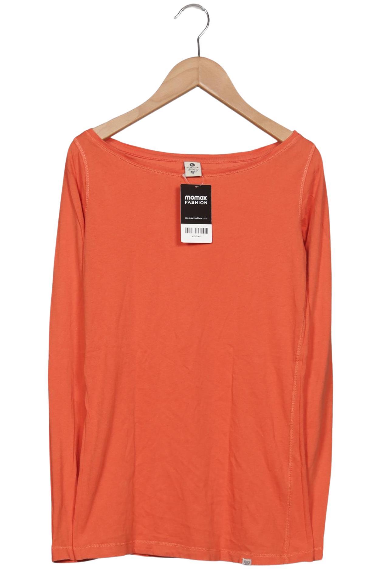 

Soccx Damen Langarmshirt, orange, Gr. 36
