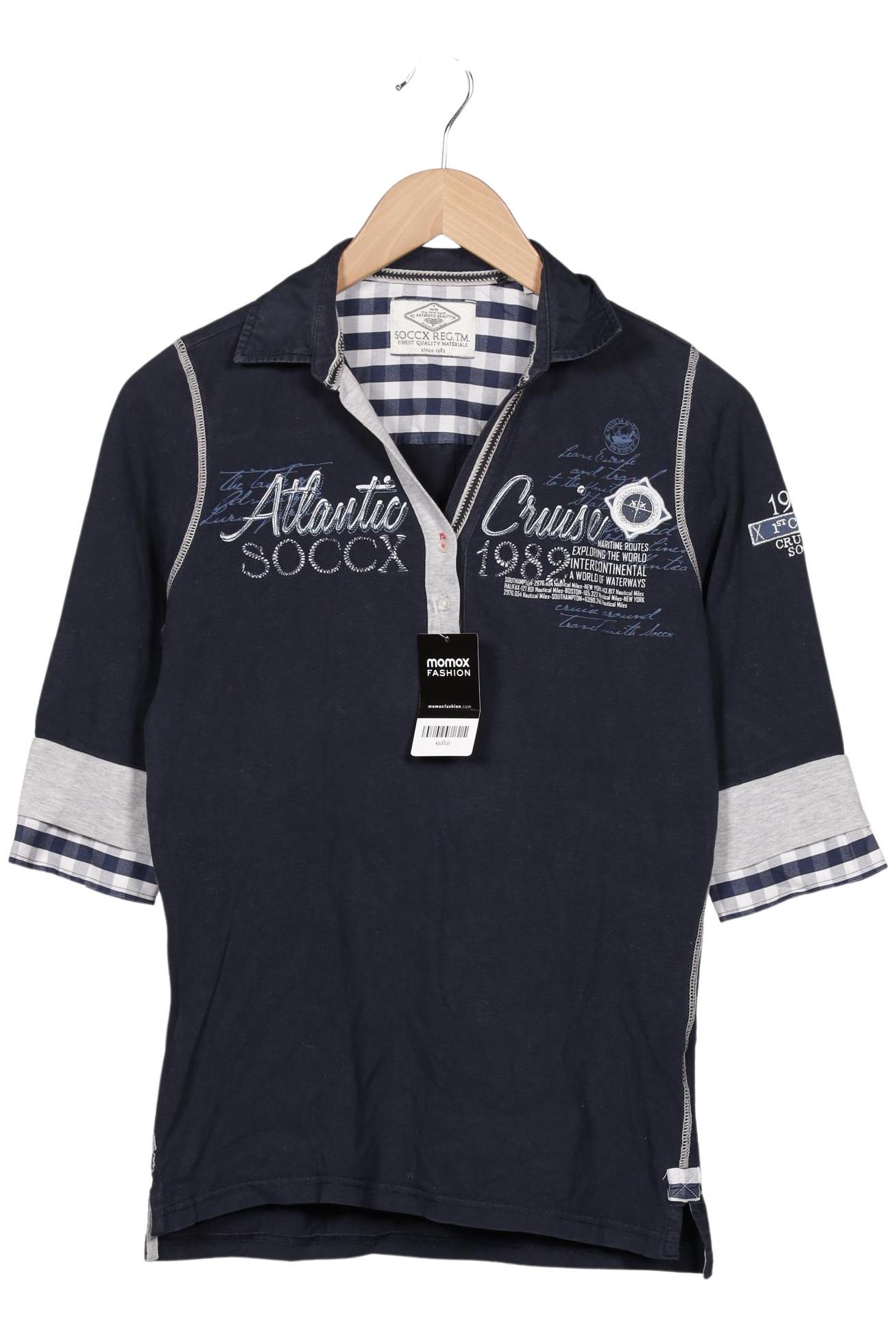 

Soccx Damen Langarmshirt, marineblau, Gr. 38