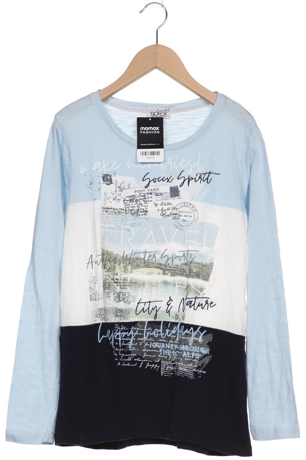 

Soccx Damen Langarmshirt, hellblau, Gr. 38