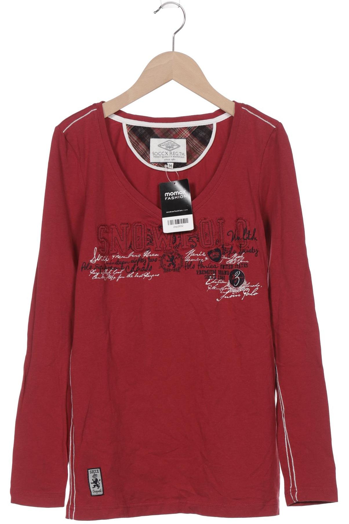 

Soccx Damen Langarmshirt, rot, Gr. 38