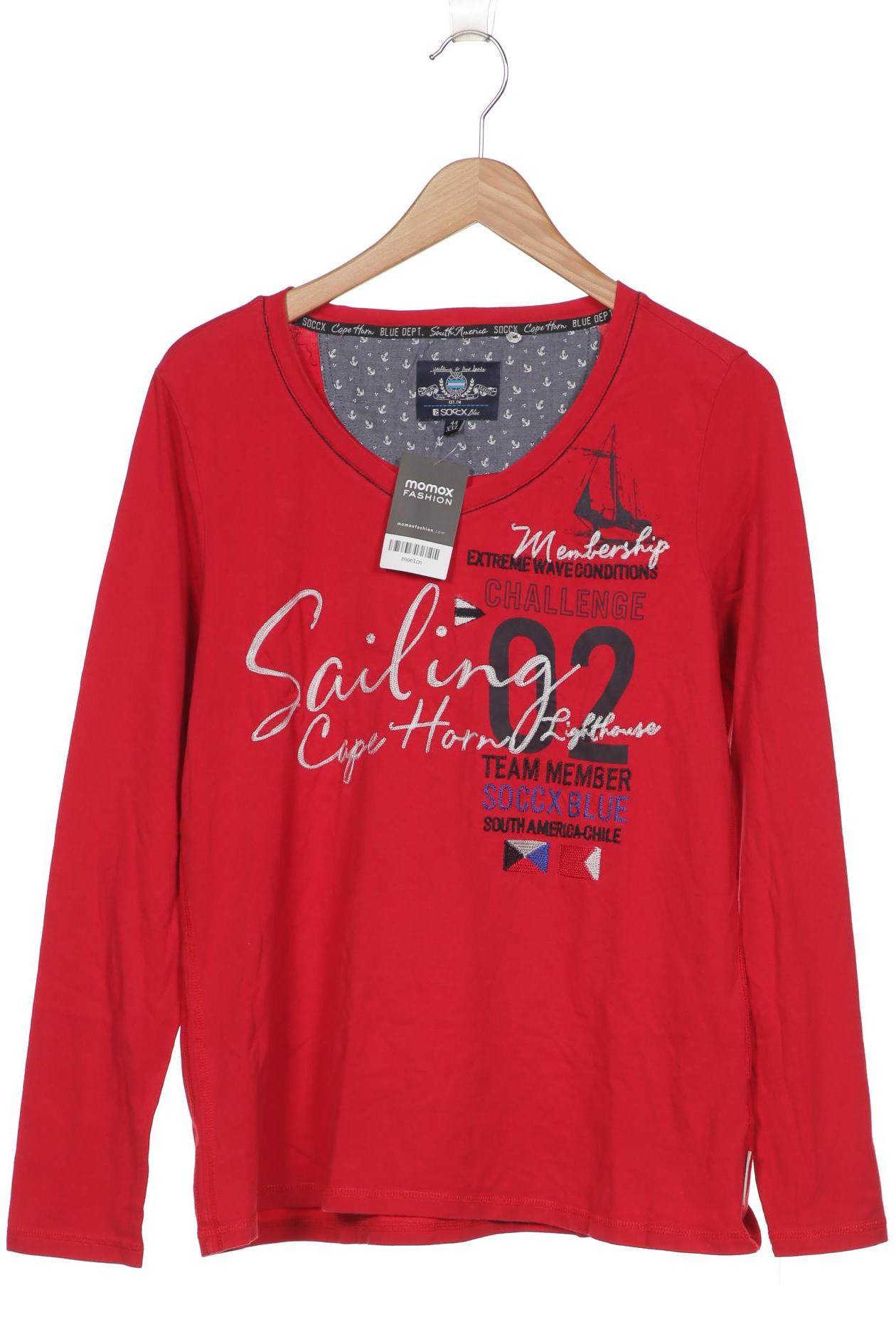 

Soccx Damen Langarmshirt, rot, Gr. 44