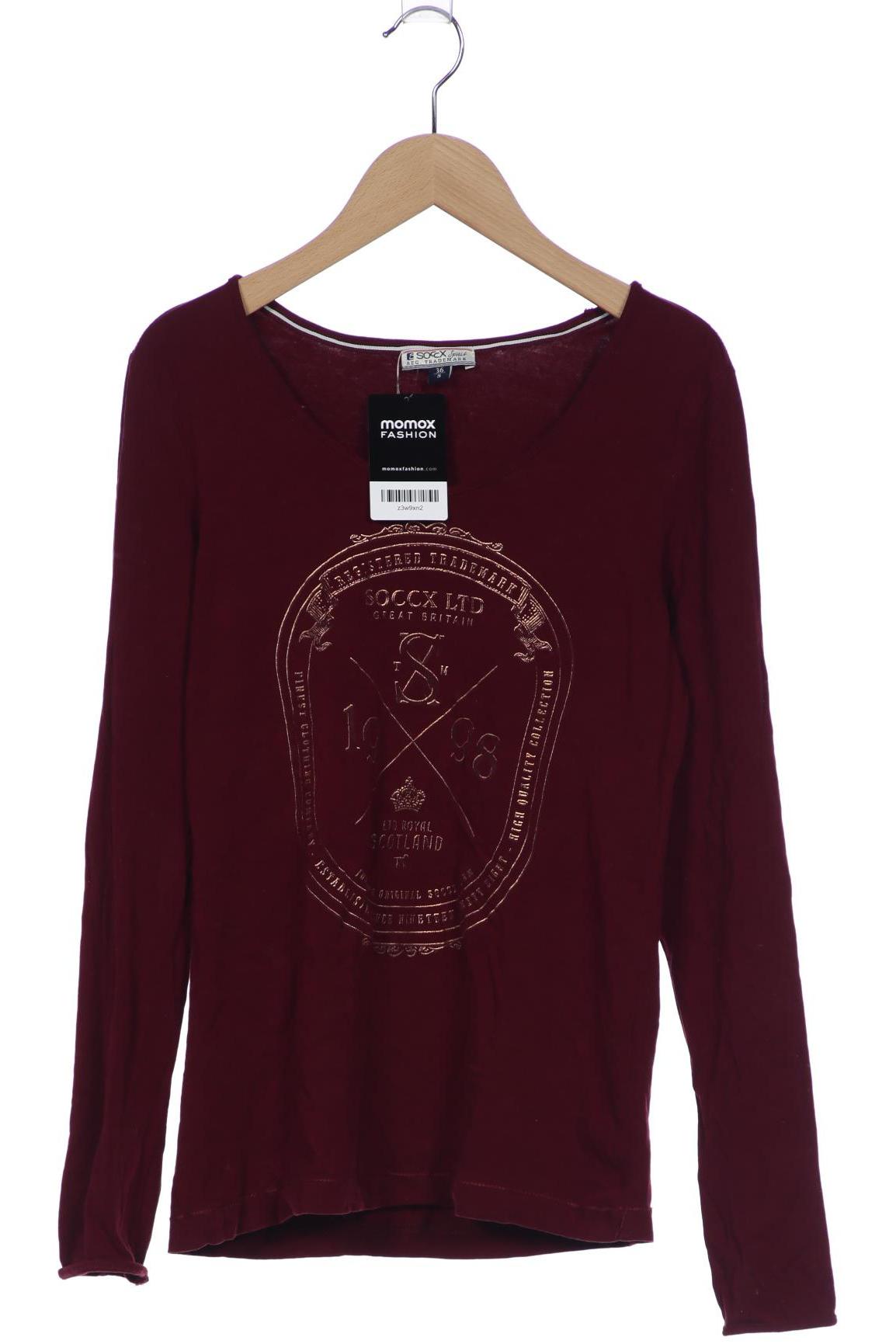 

Soccx Damen Langarmshirt, bordeaux, Gr. 36