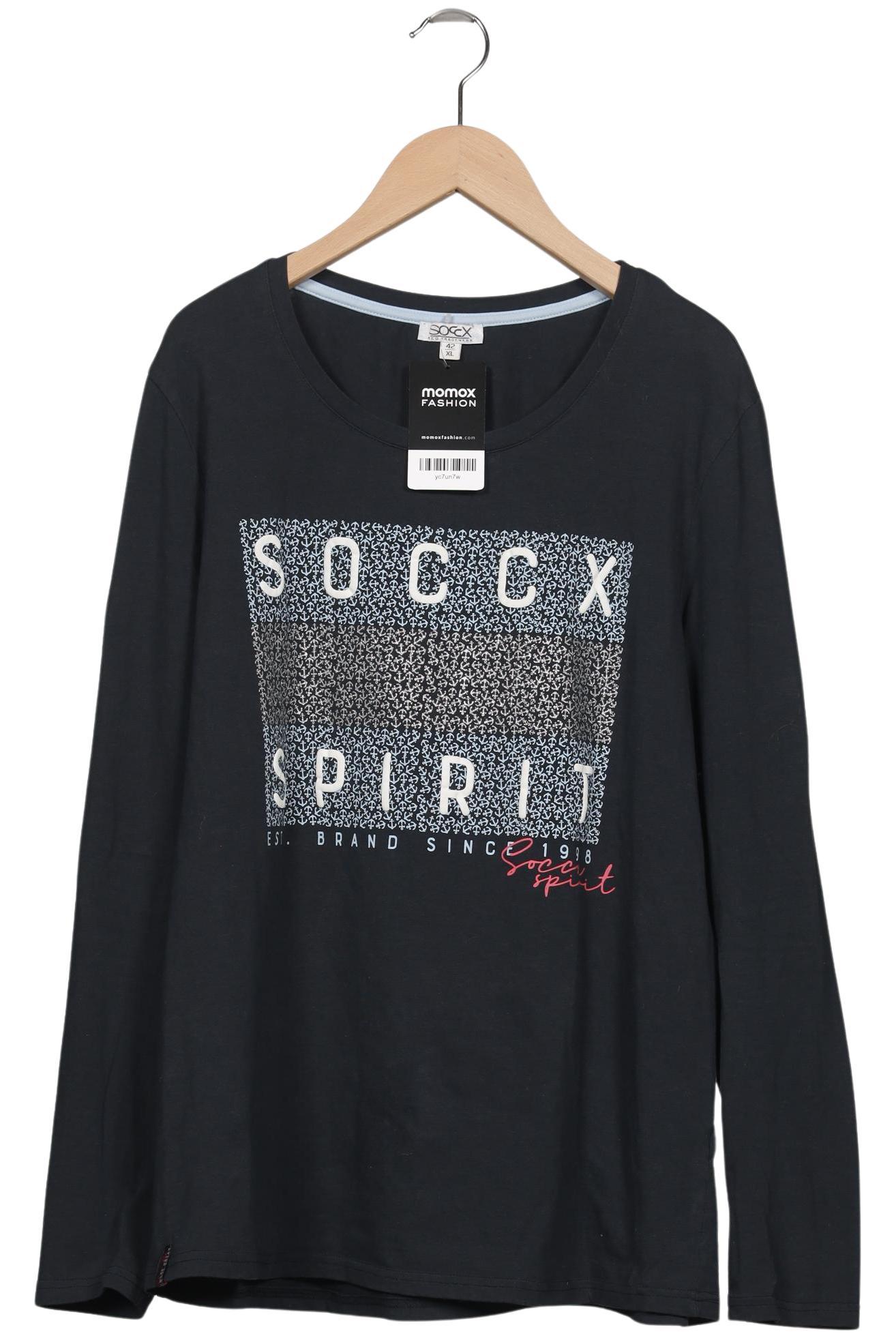 

Soccx Damen Langarmshirt, marineblau, Gr. 42