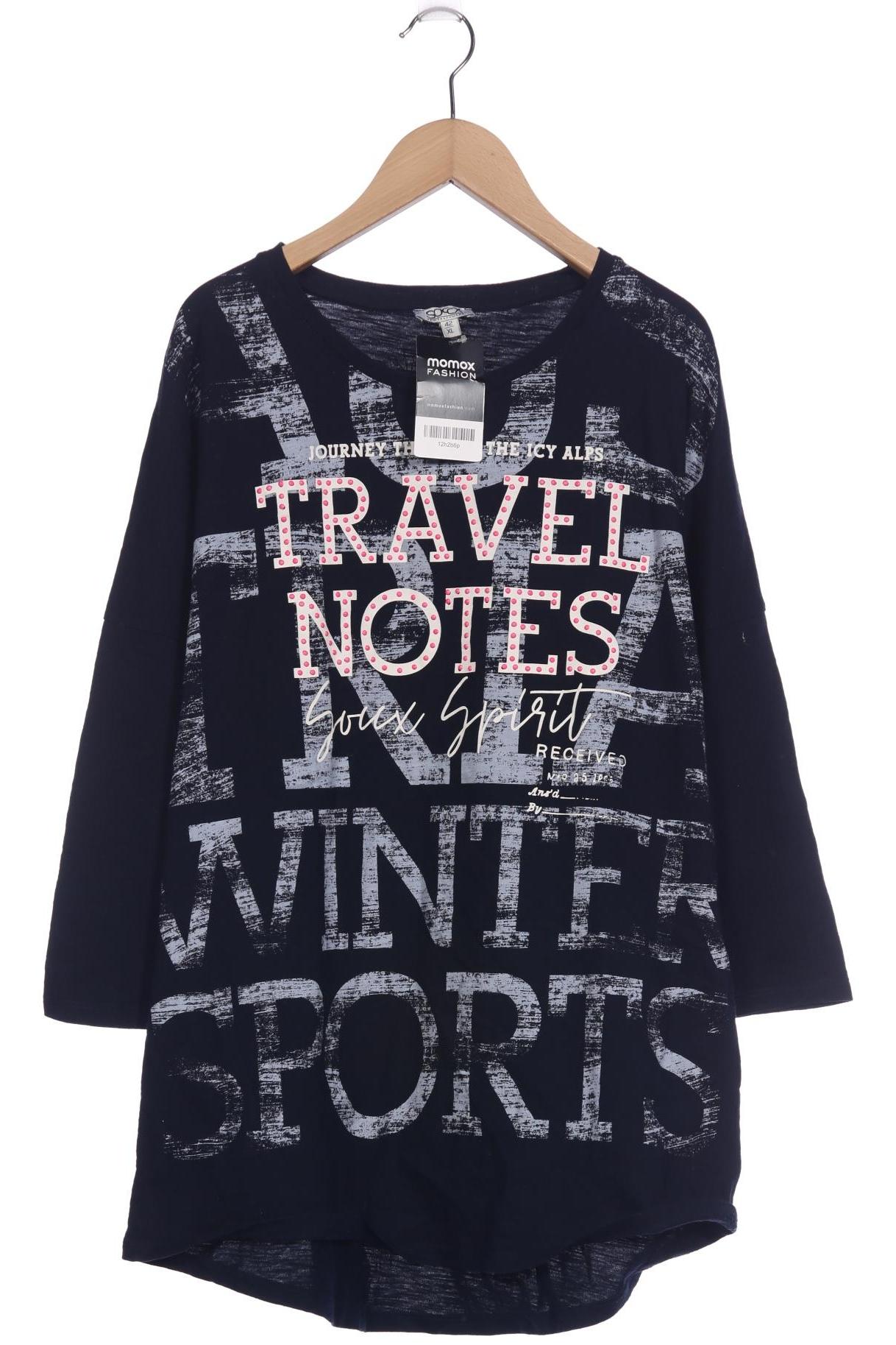 

Soccx Damen Langarmshirt, marineblau, Gr. 42