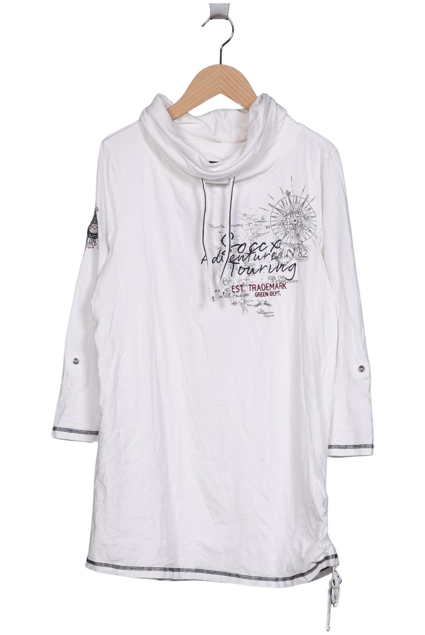 

Soccx Damen Langarmshirt, weiß, Gr. 40