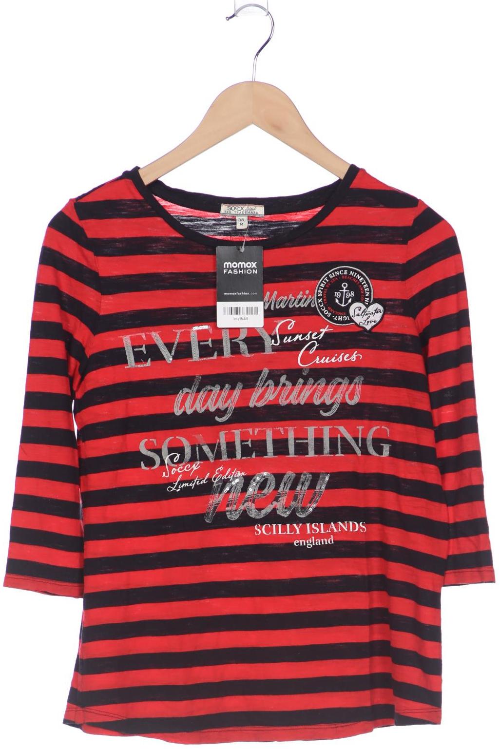 

Soccx Damen Langarmshirt, rot, Gr. 38
