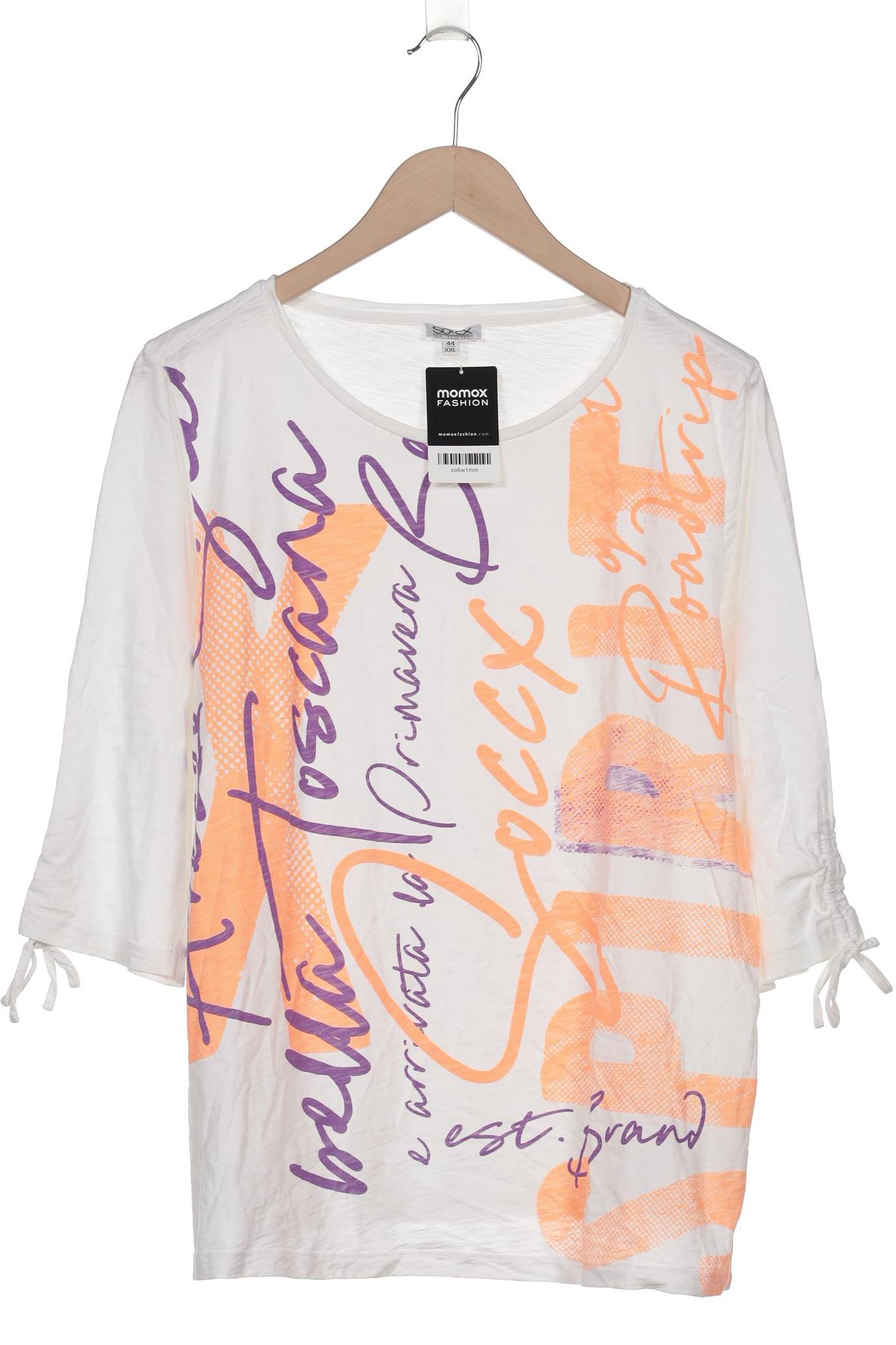 

Soccx Damen Langarmshirt, weiß, Gr. 44