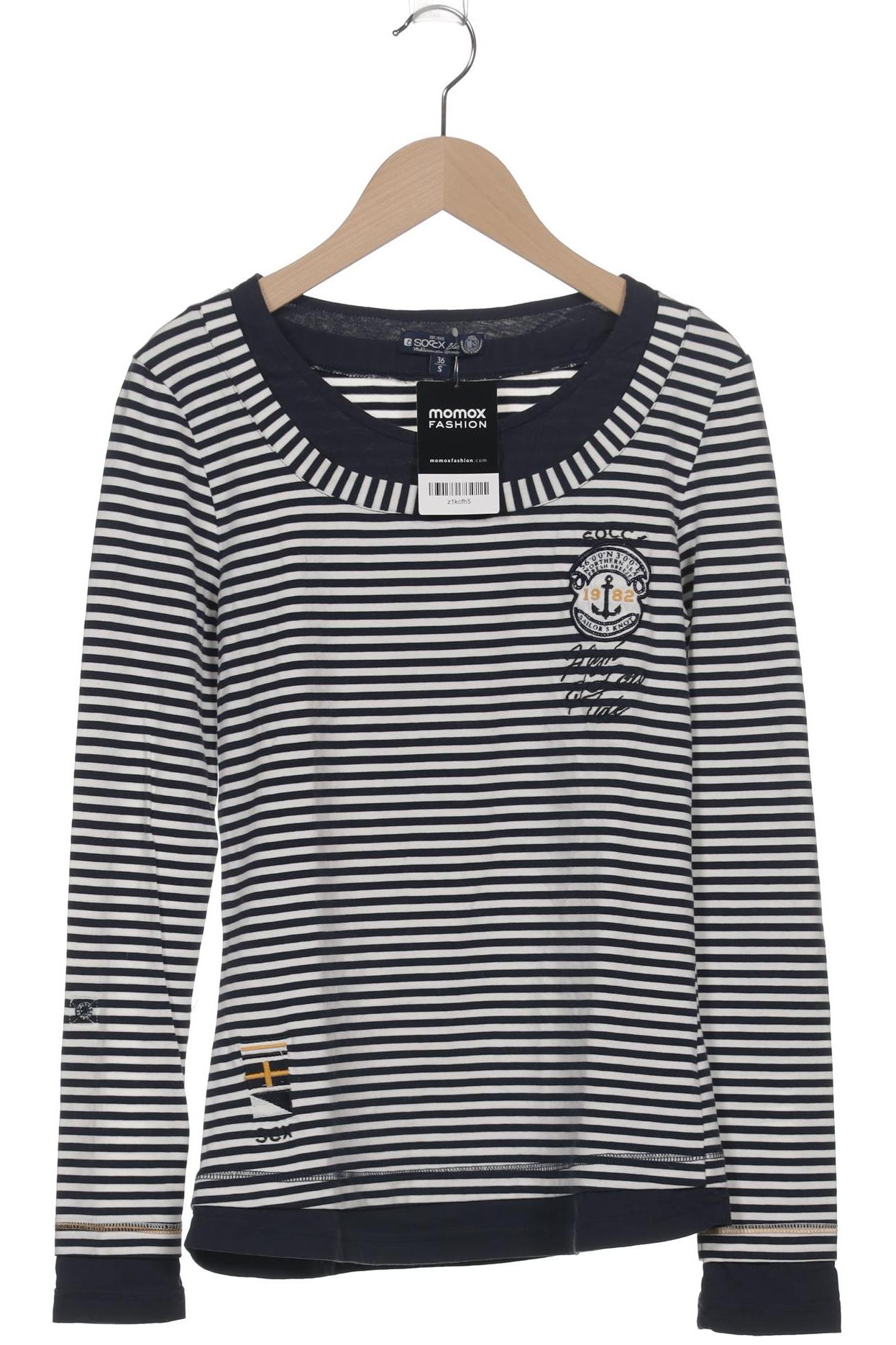 

Soccx Damen Langarmshirt, marineblau, Gr. 36